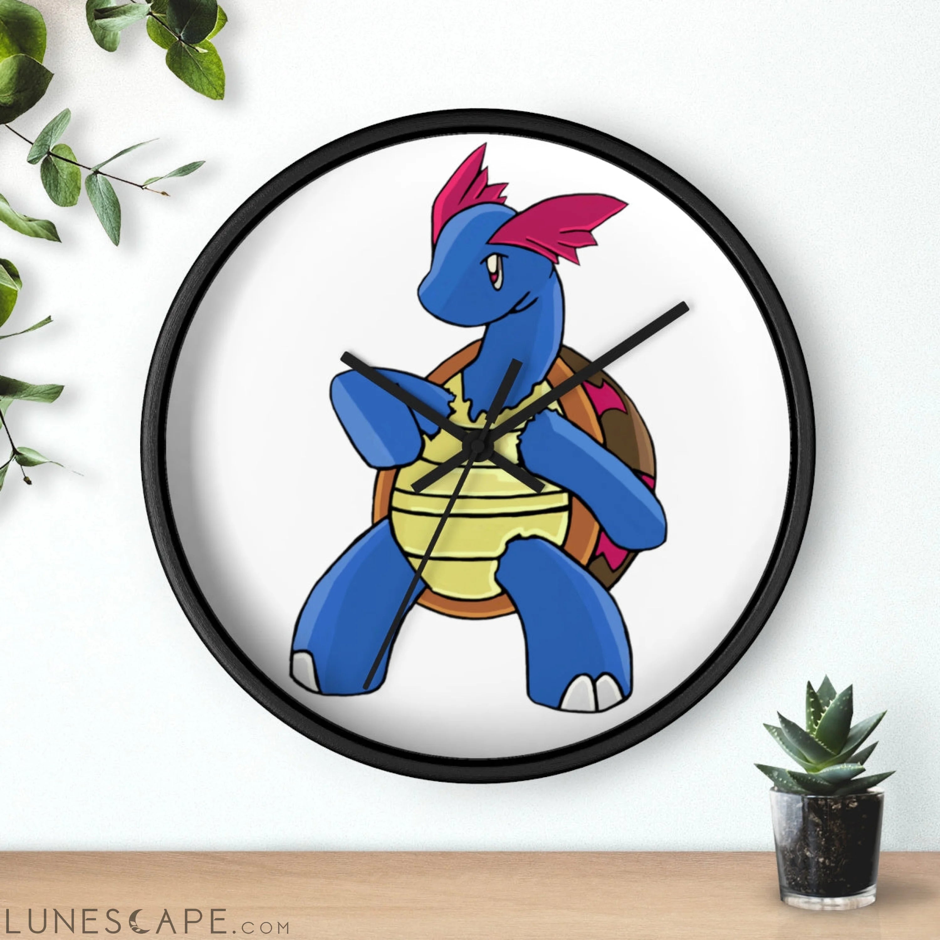 Squirtila Wall clock LUNESCAPE