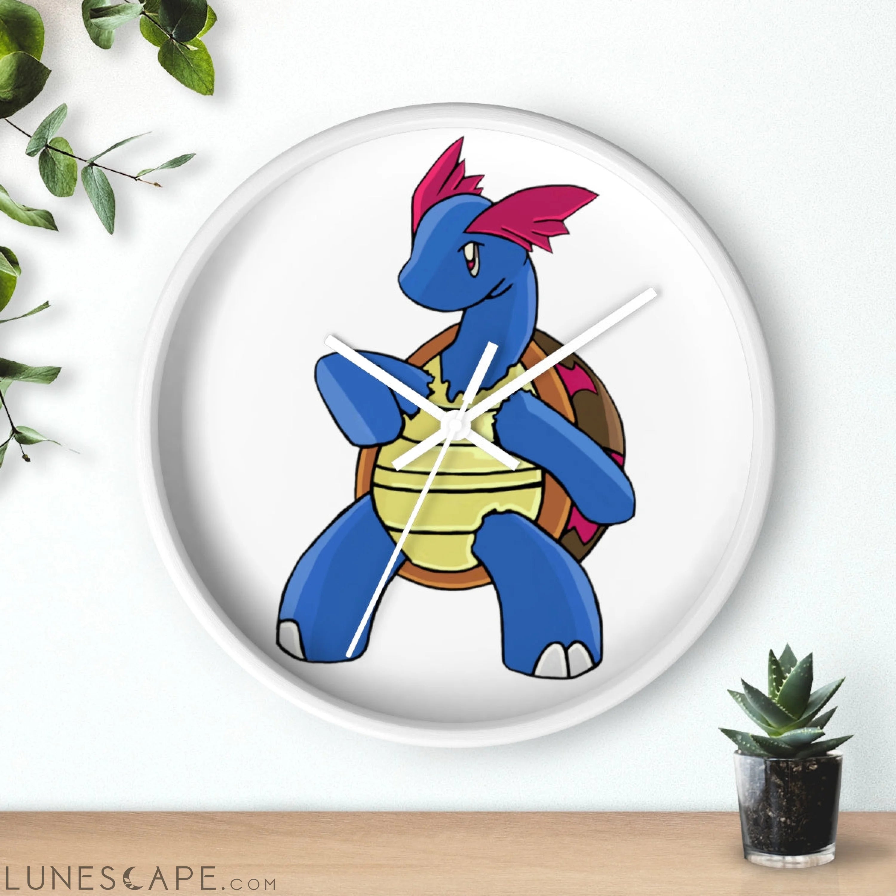Squirtila Wall clock LUNESCAPE