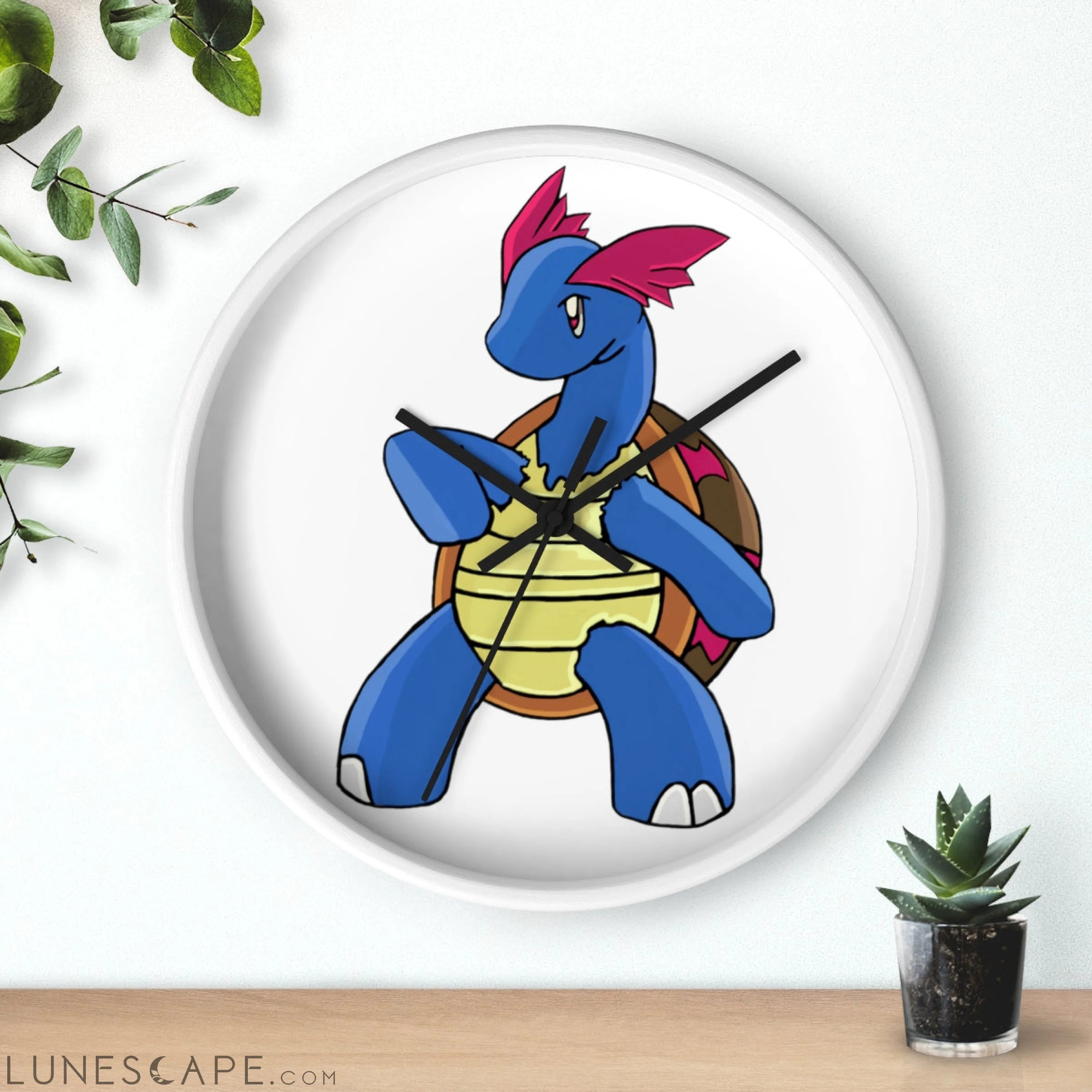 Squirtila Wall clock LUNESCAPE