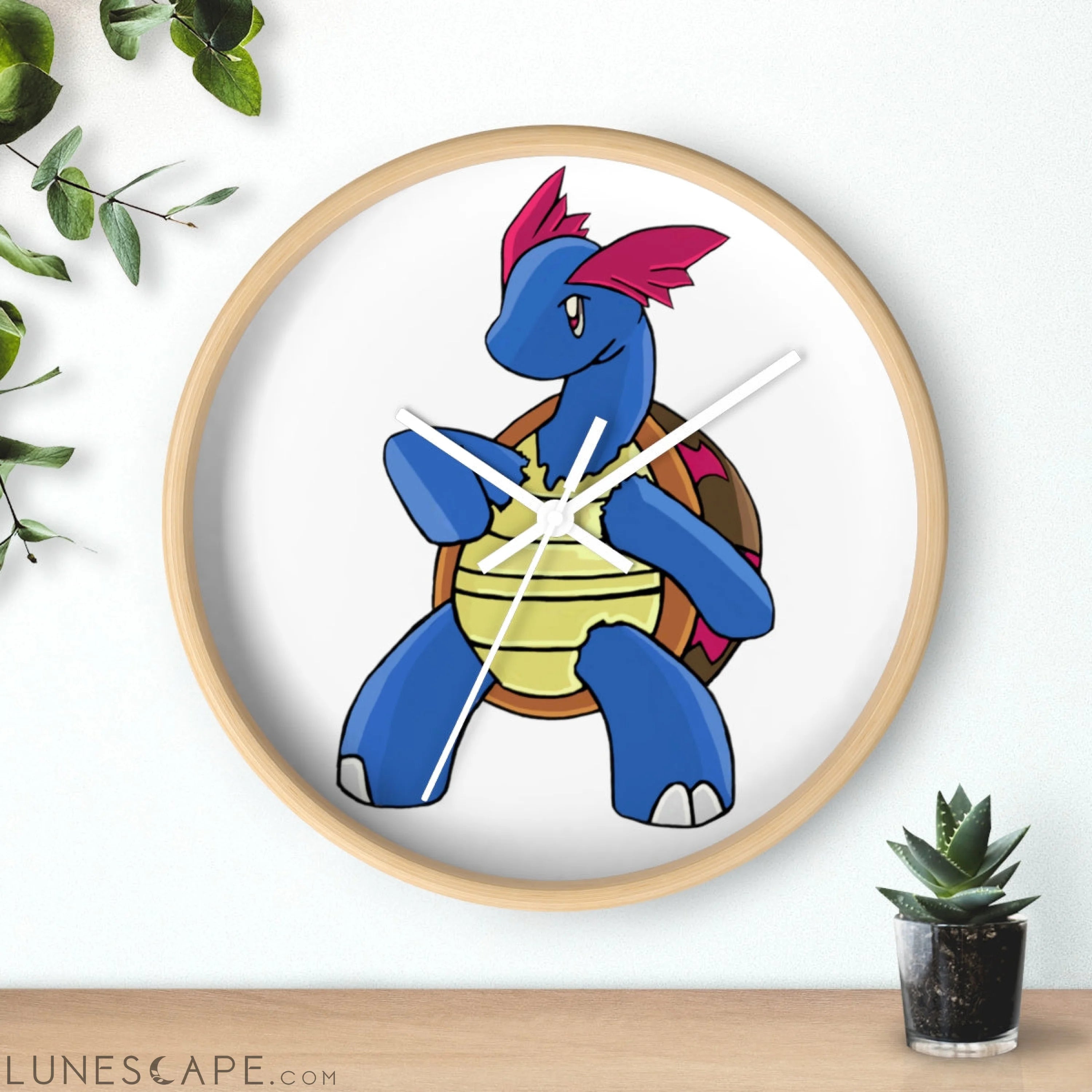 Squirtila Wall clock LUNESCAPE