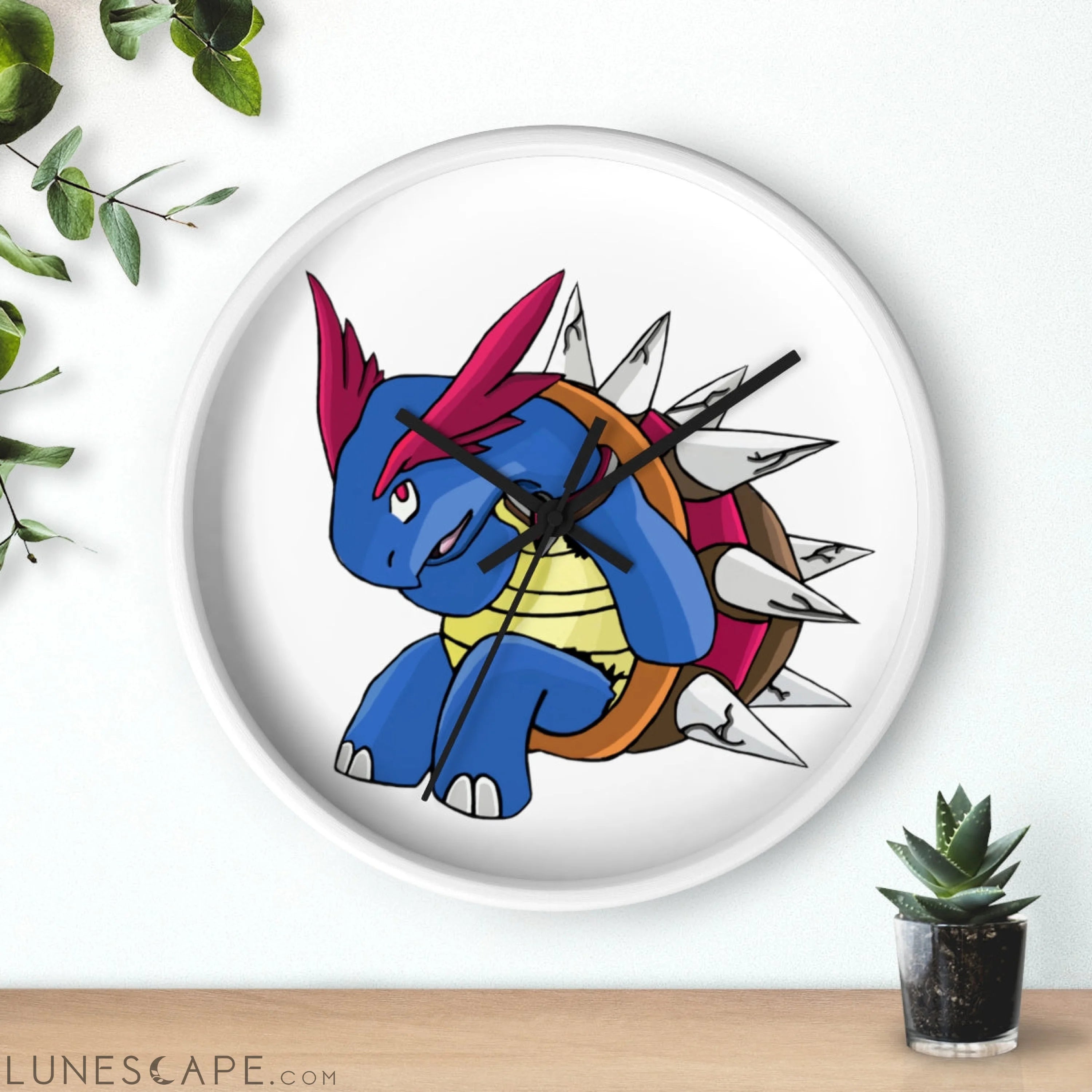Squirtois Wall clock LUNESCAPE