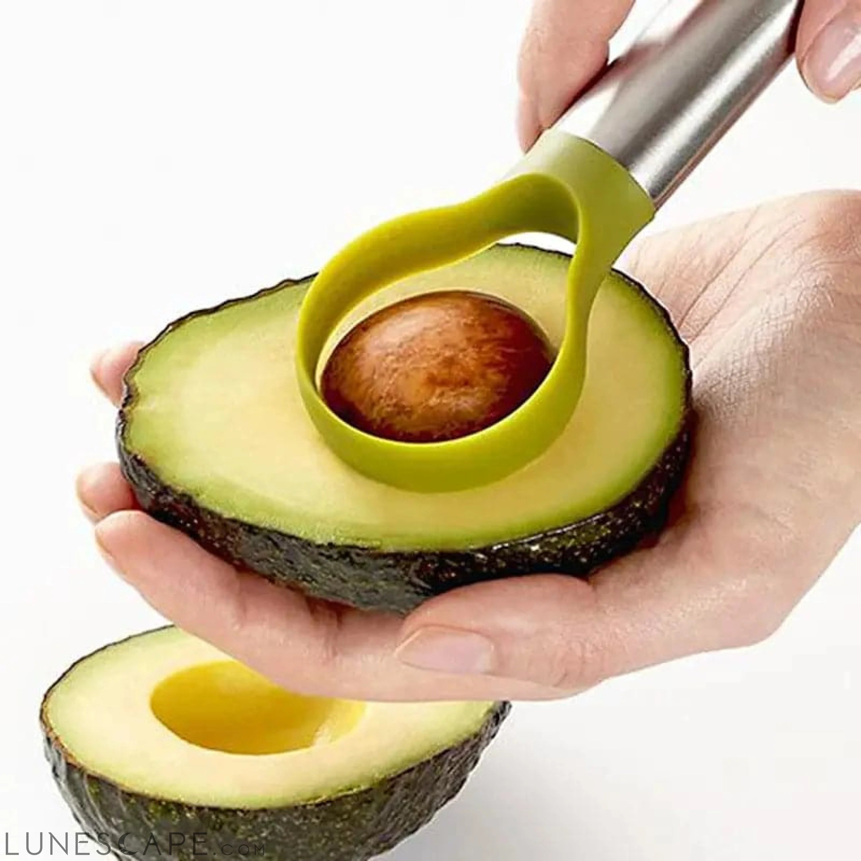Stainless Steel 2-in-1 Avocado Slicer & Pitter LUNESCAPE