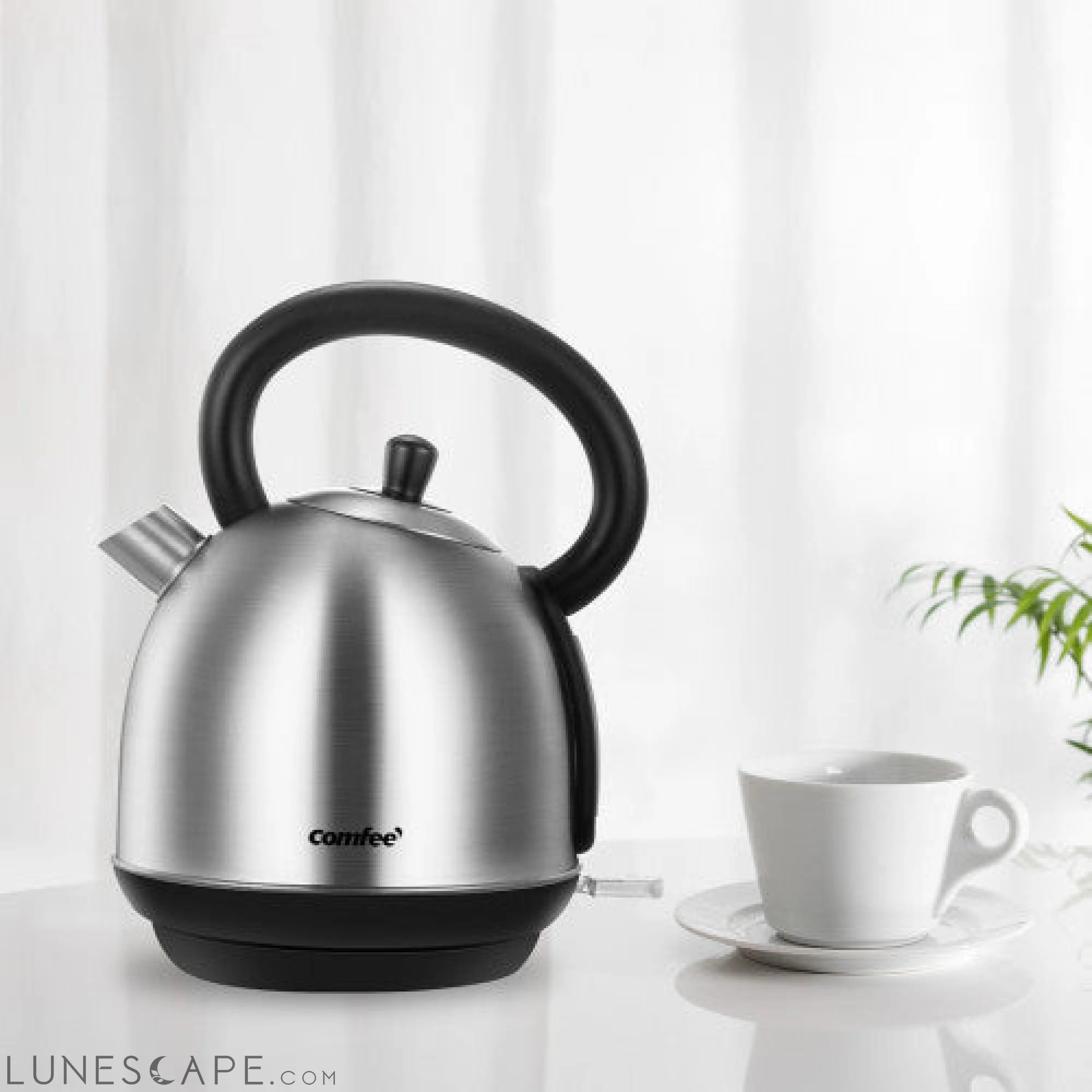 Stainless Steel Inner Pot and Lid Electric Kettle with Water Filter LUNESCAPE