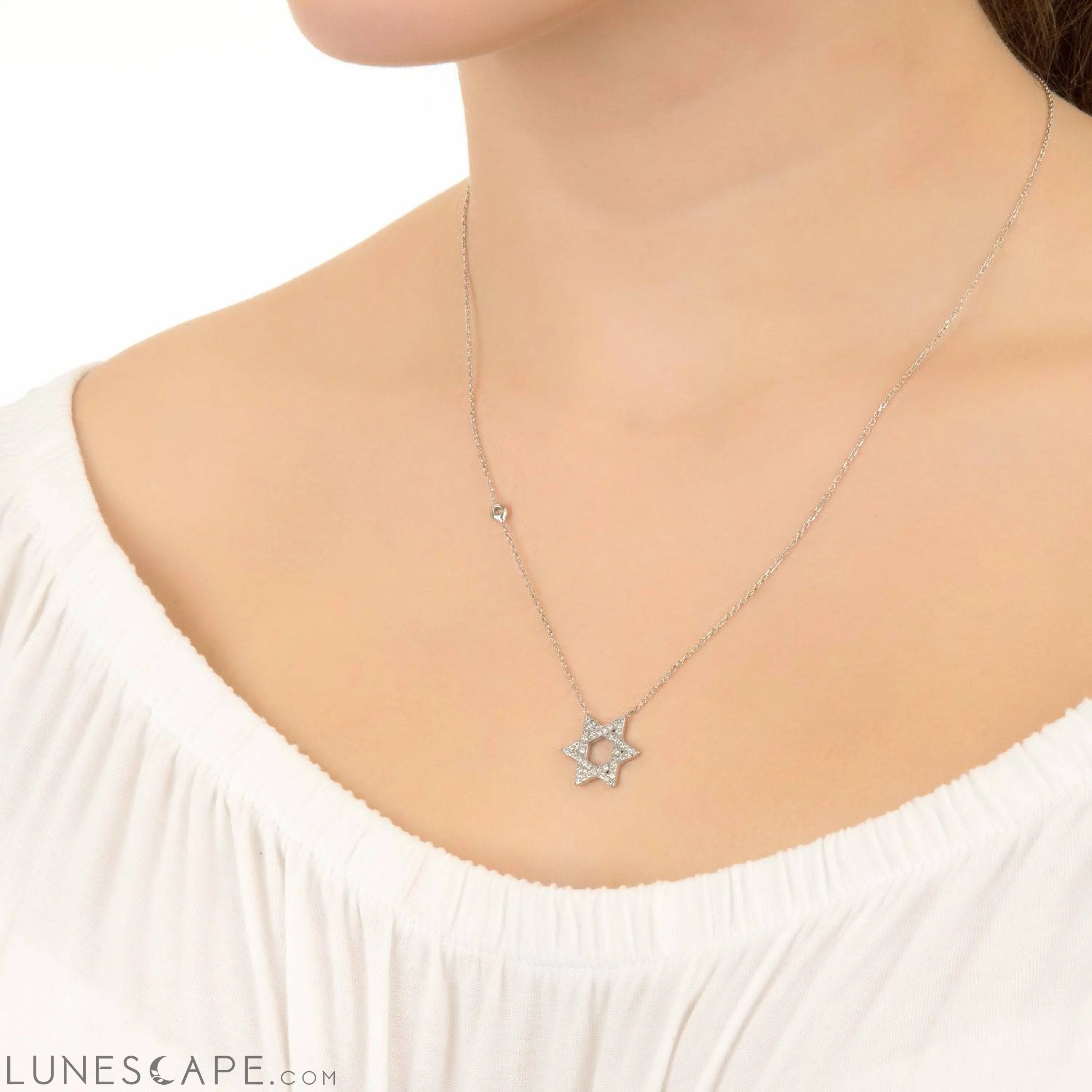 Star of David Necklace LUNESCAPE