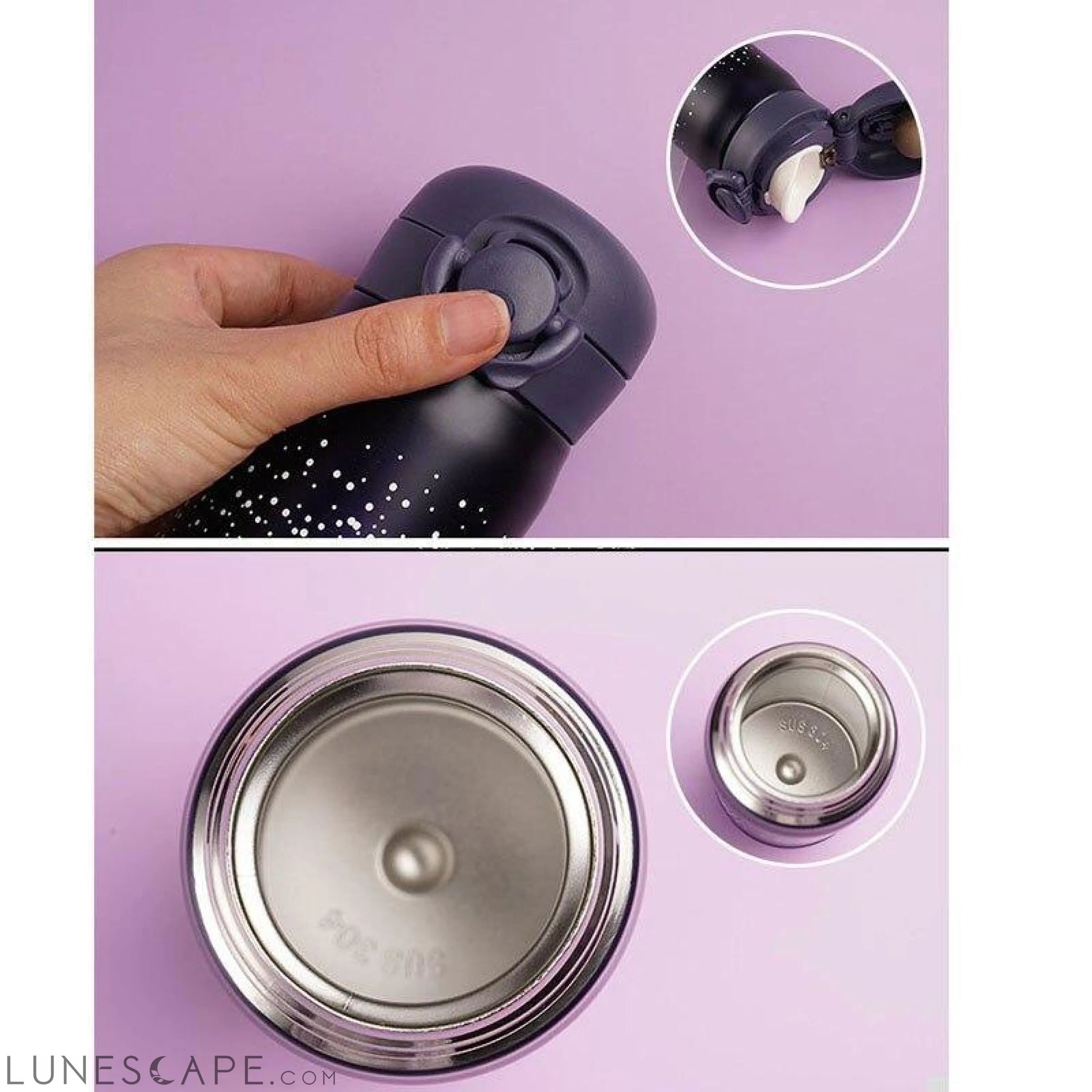 Stardust Insulated Steel Water Bottle - Twilight LUNESCAPE