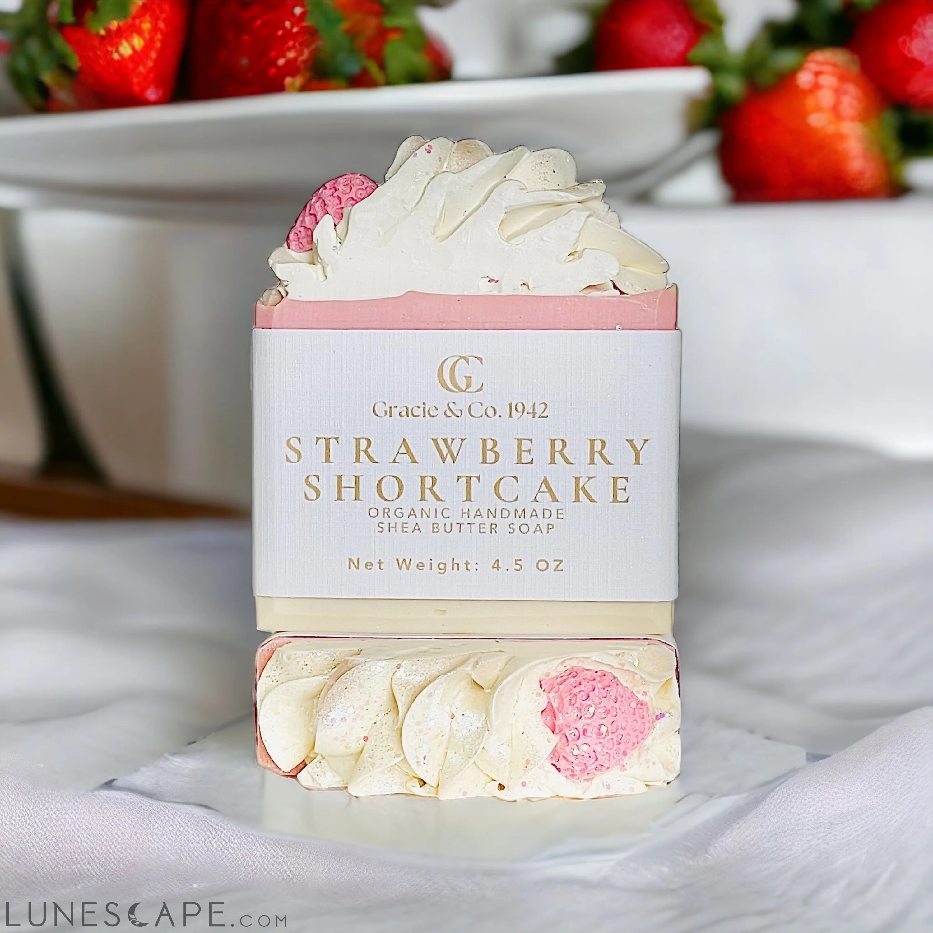 Strawberry Short Cake Shea Butter Soap LUNESCAPE