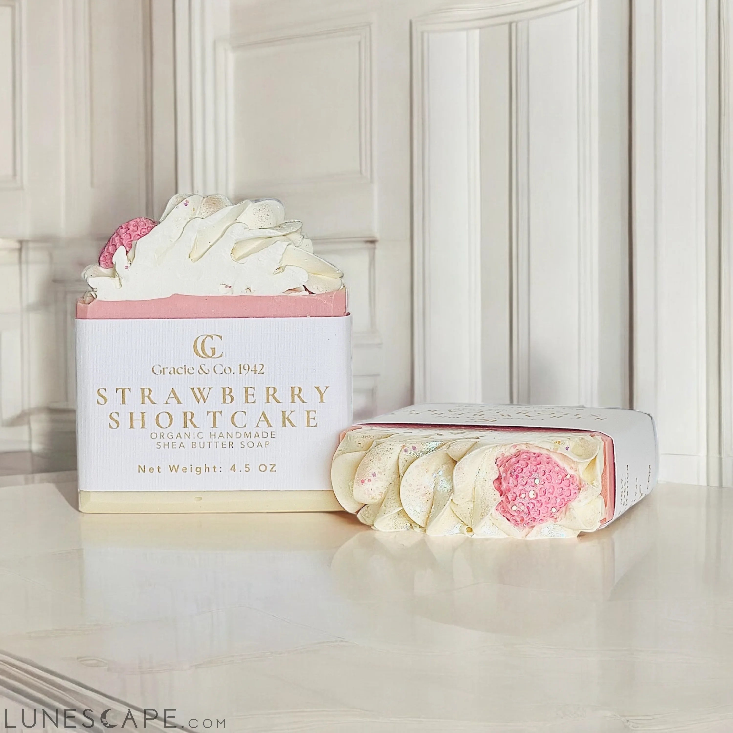 Strawberry Short Cake Shea Butter Soap LUNESCAPE