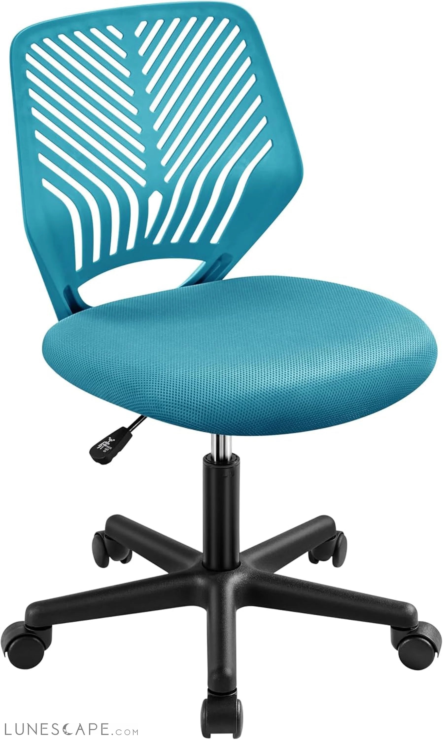 Students Cute Desk Chair Low-Back Armless Study Chair W/Lumbar Support LUNESCAPE