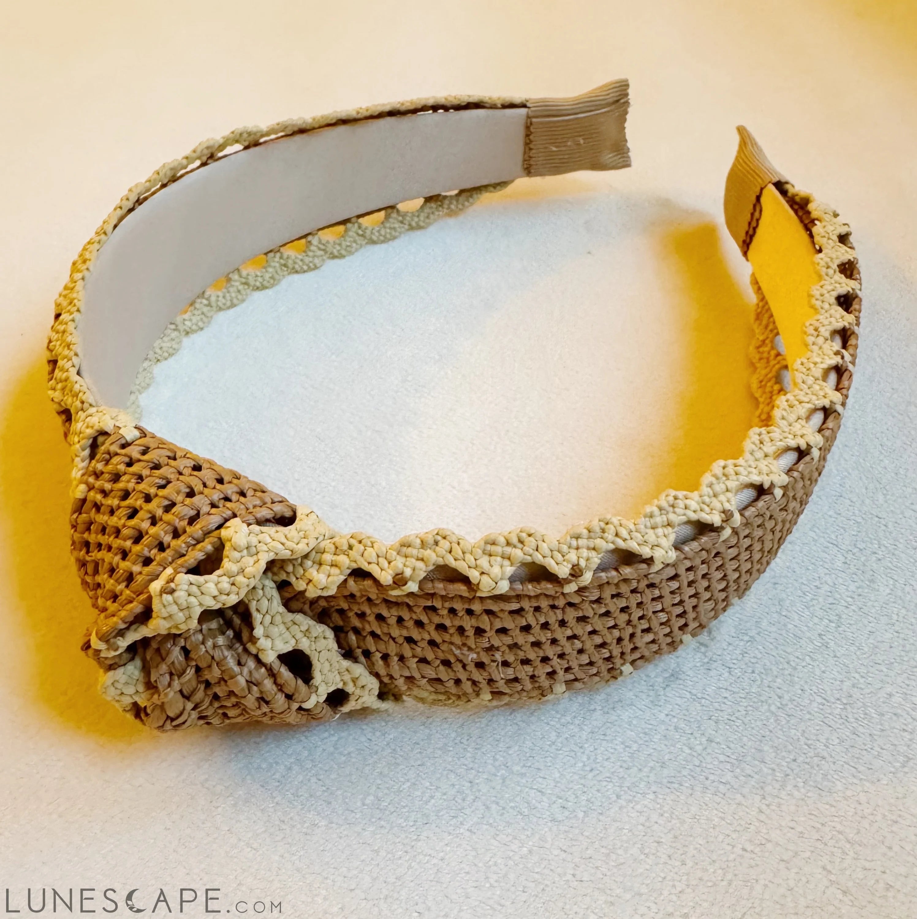 Summer Breeze Crochet Edge Headband LUNESCAPE