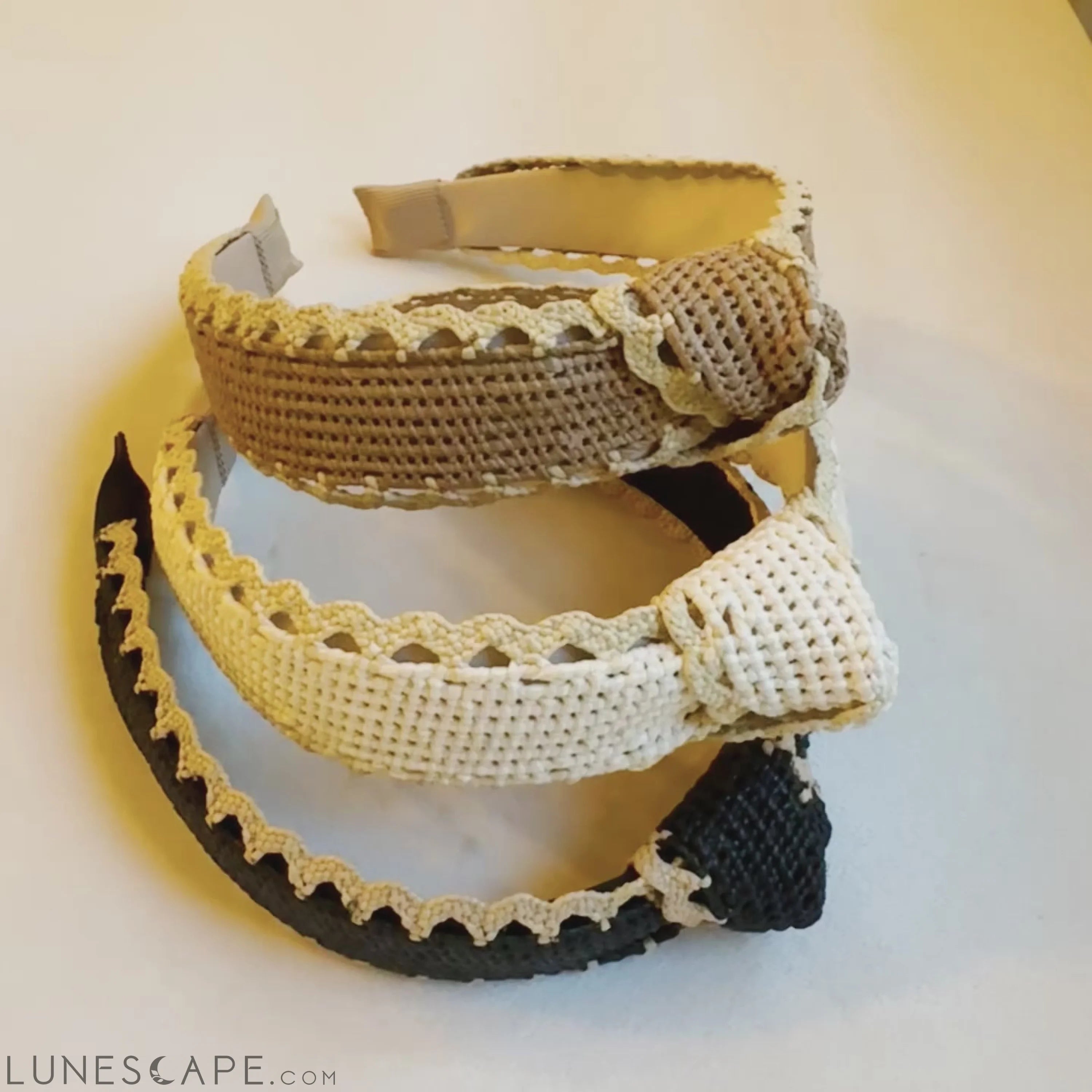 Summer Breeze Crochet Edge Headband LUNESCAPE
