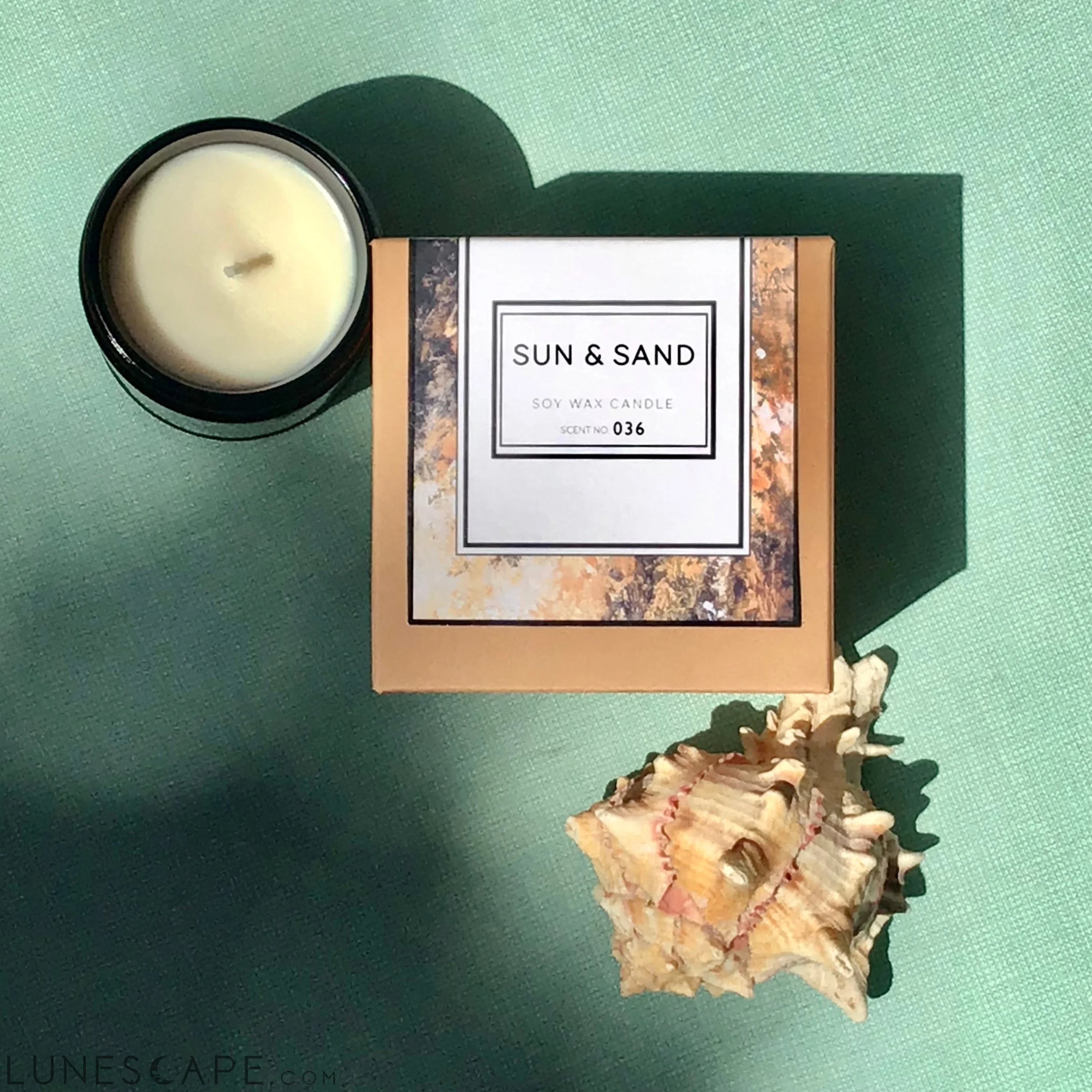 Sun + Sand Soy Wax Candle LUNESCAPE