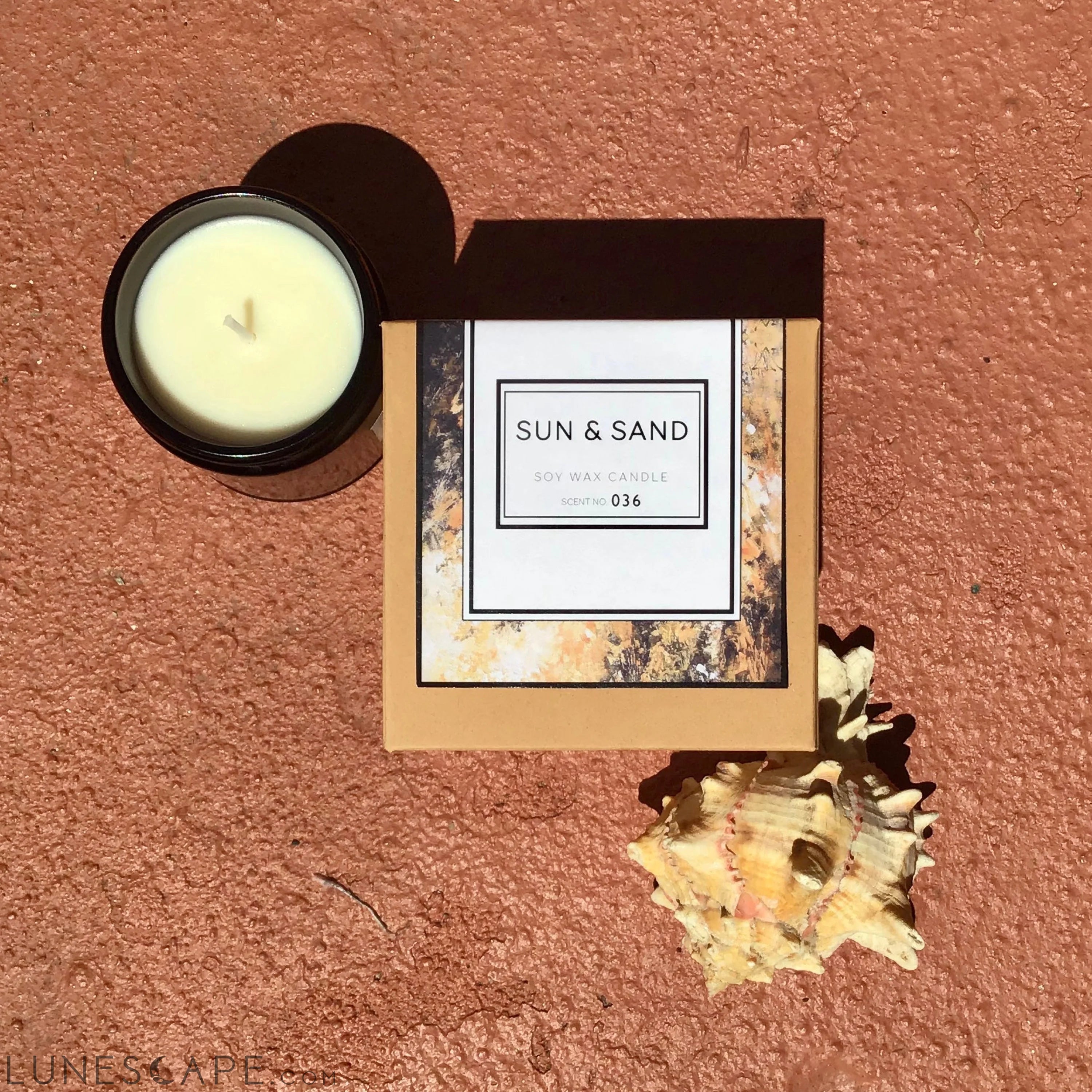 Sun + Sand Soy Wax Candle LUNESCAPE