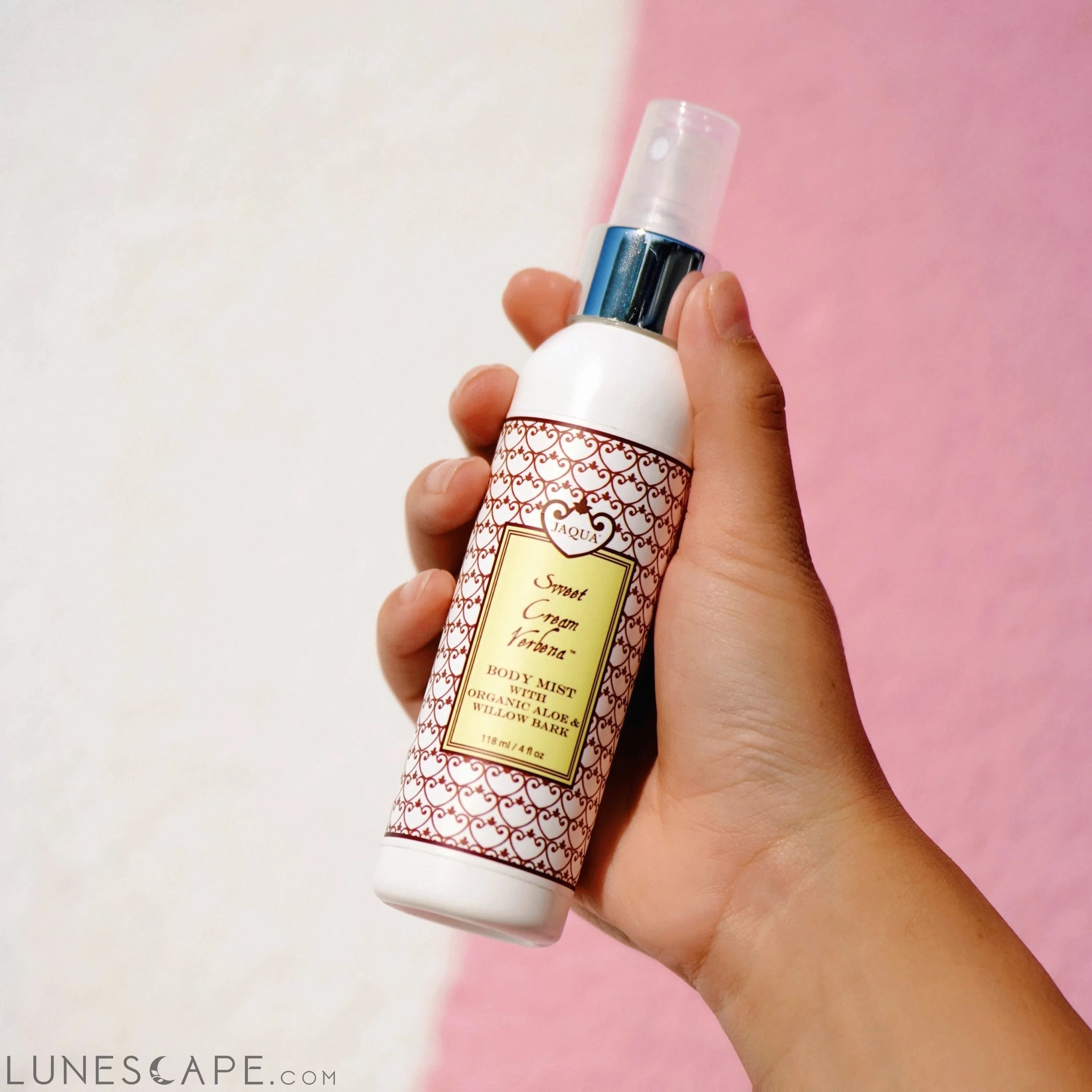 Sweet Cream Verbena Hydrating Body Mist With Organic Aloe & Willow Bark LUNESCAPE