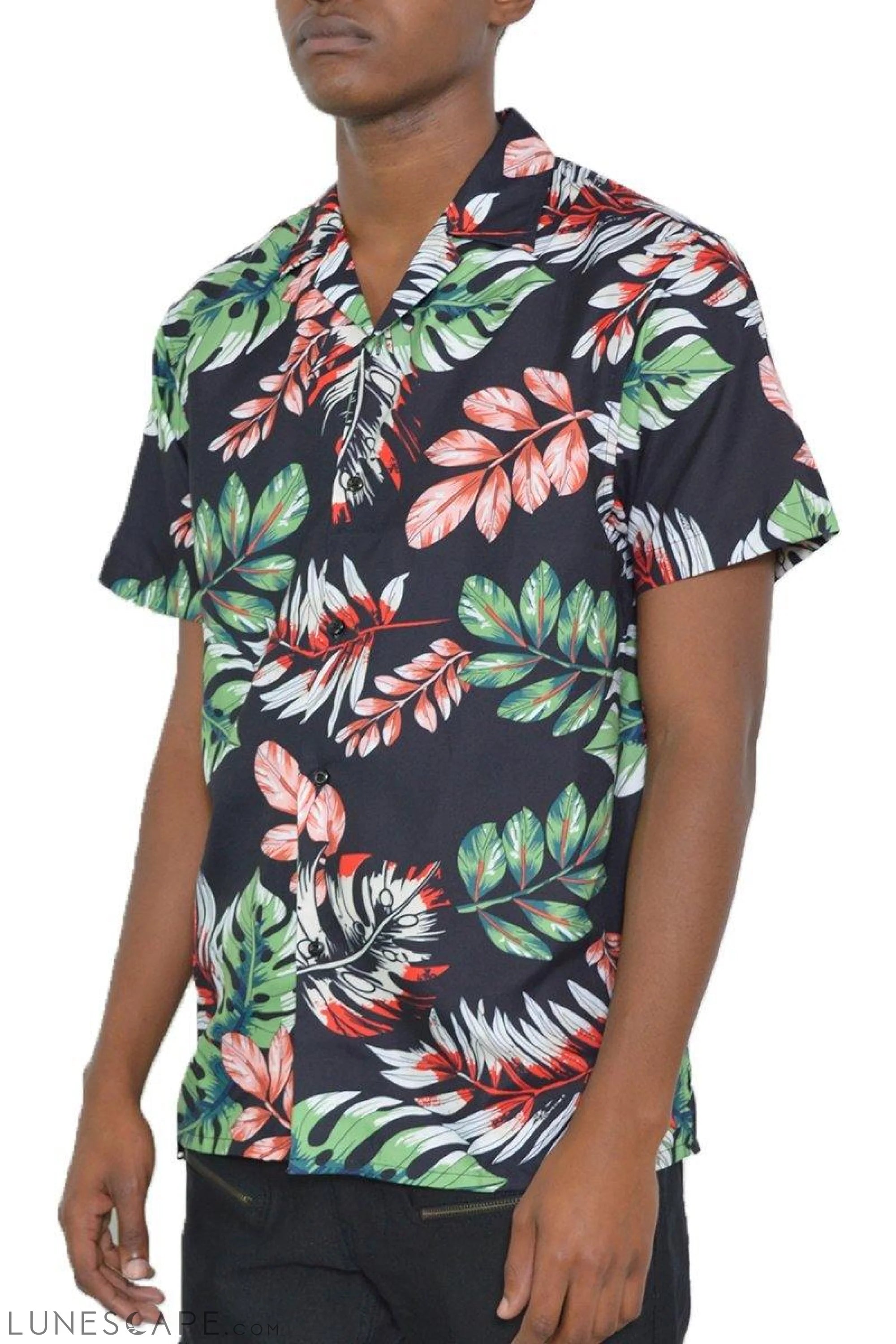 TAMPA SHORT SLEEVE BUTTON UP SHIRT LUNESCAPE