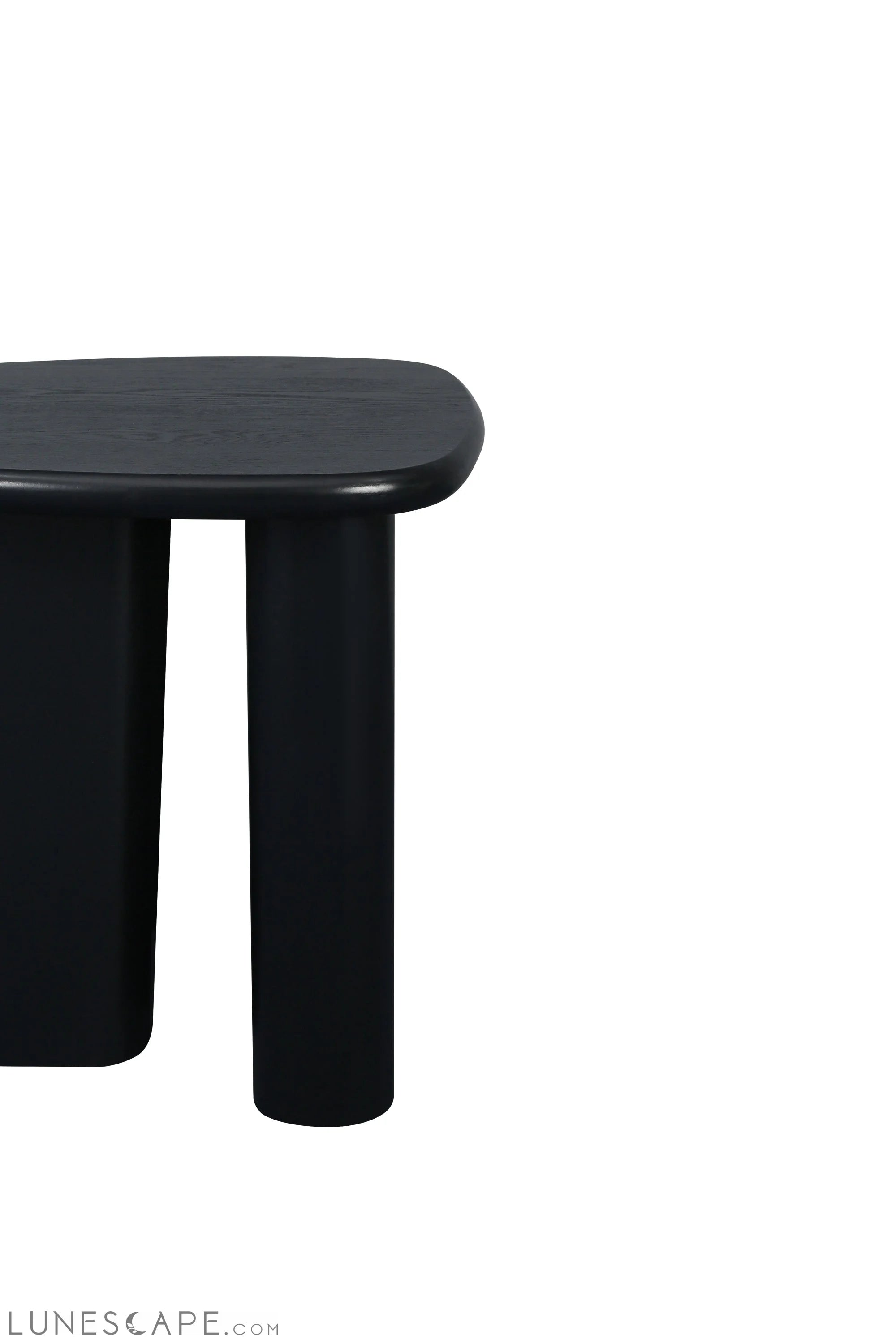 Tapered Tabletop Side Table(BLACK) LUNESCAPE