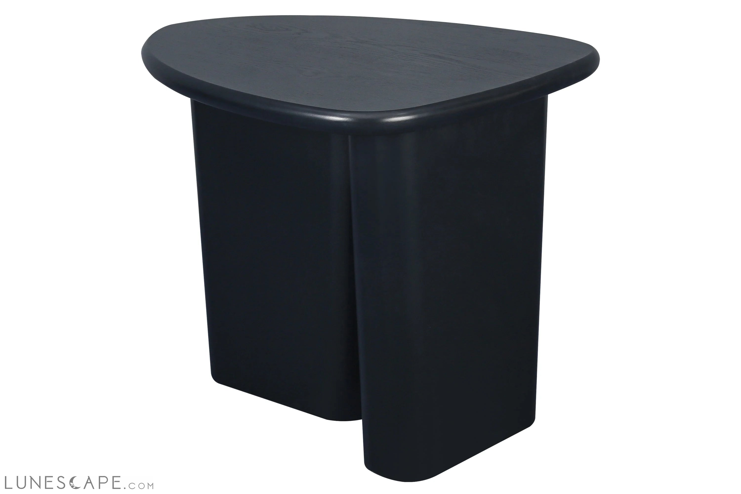 Tapered Tabletop Side Table(BLACK) LUNESCAPE
