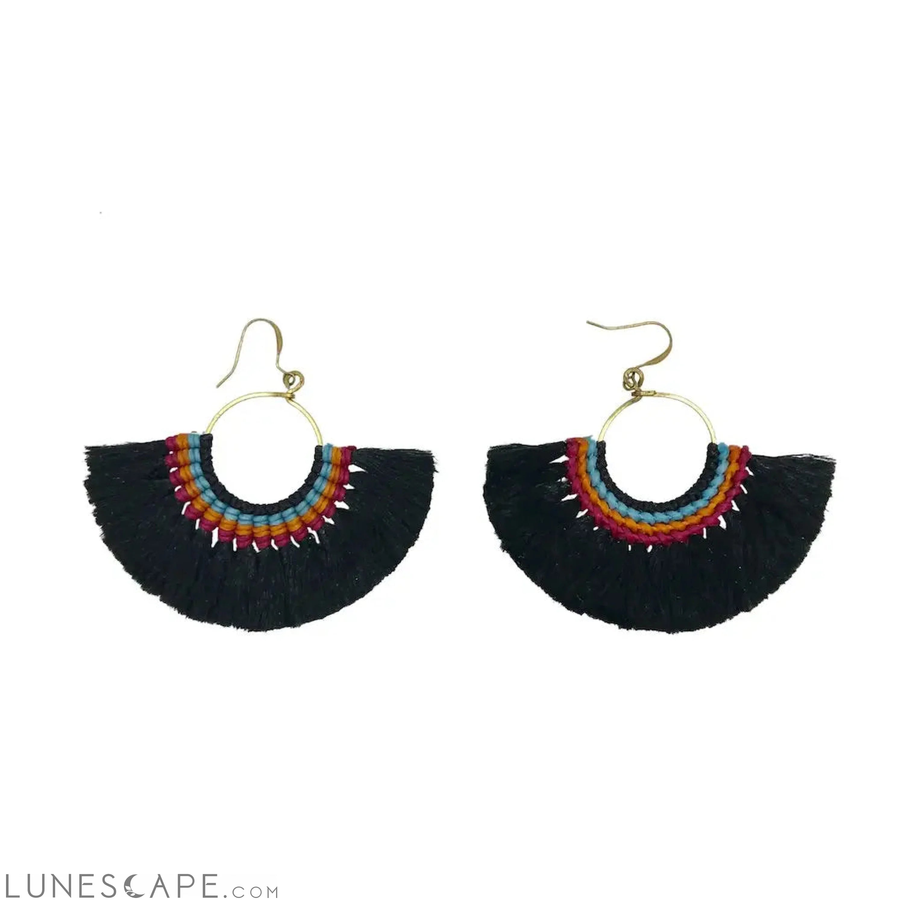 Tassel Fan Earrings LUNESCAPE