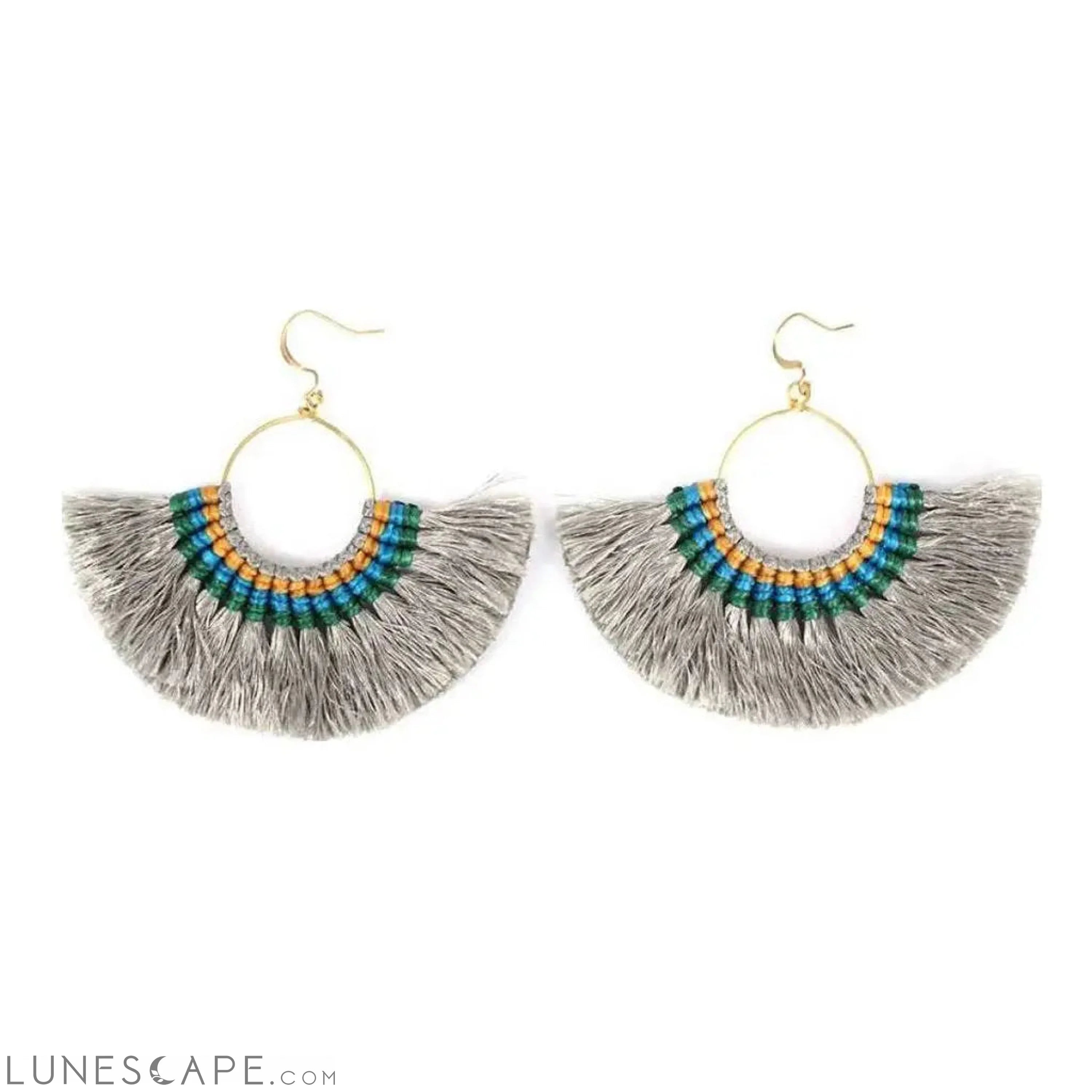Tassel Fan Earrings LUNESCAPE