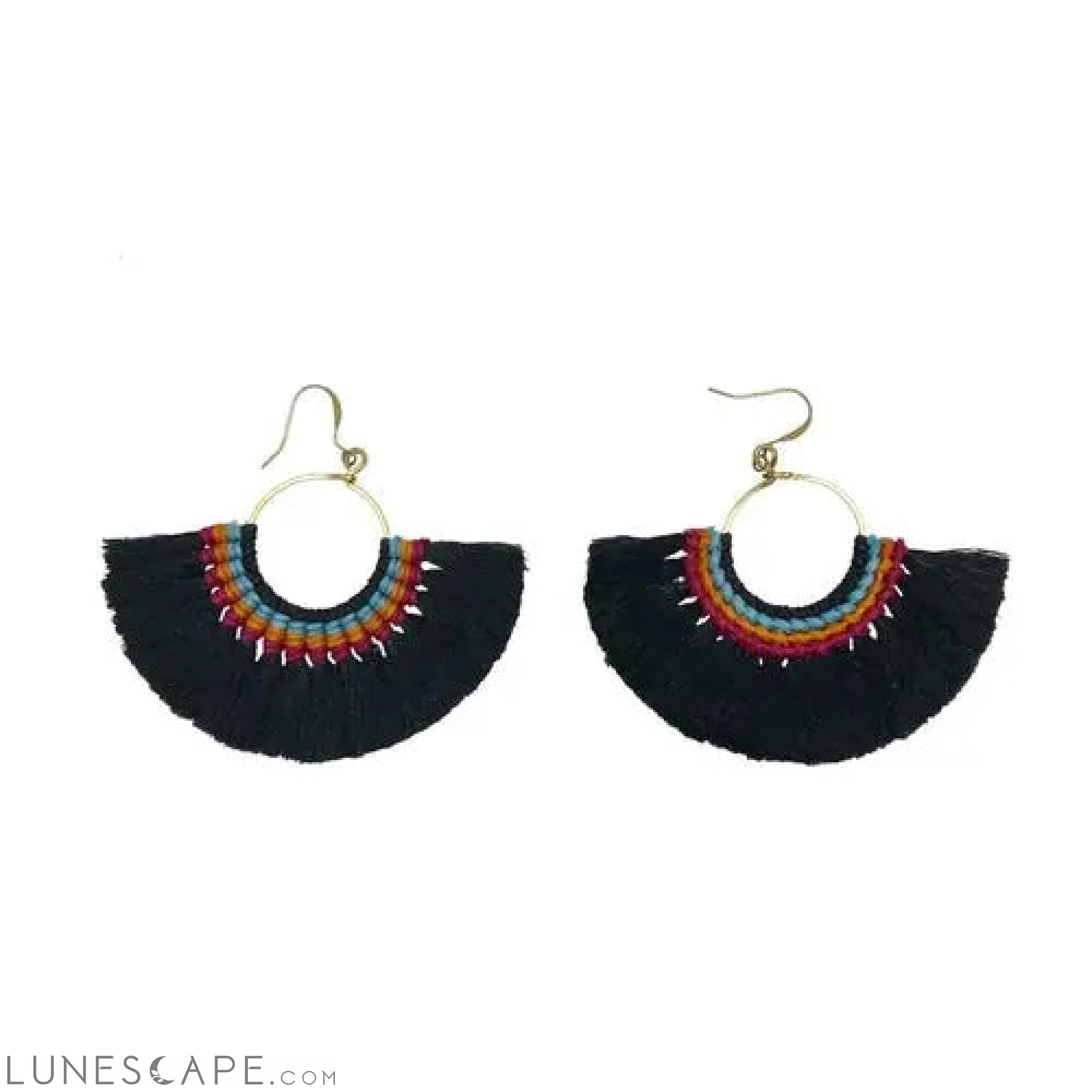 Tassel Fan Earrings LUNESCAPE