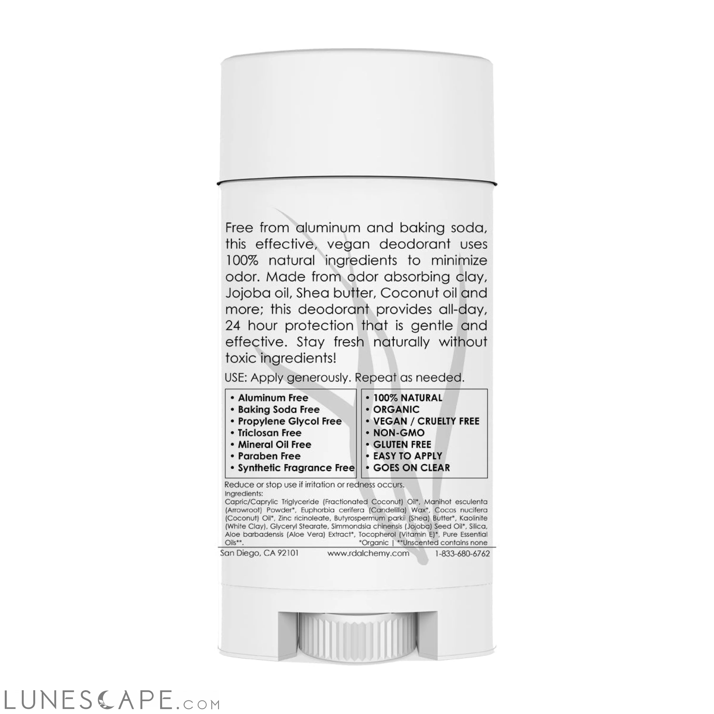 Tea Tree & Clary Sage Semi-Solid Stick Deodorant LUNESCAPE