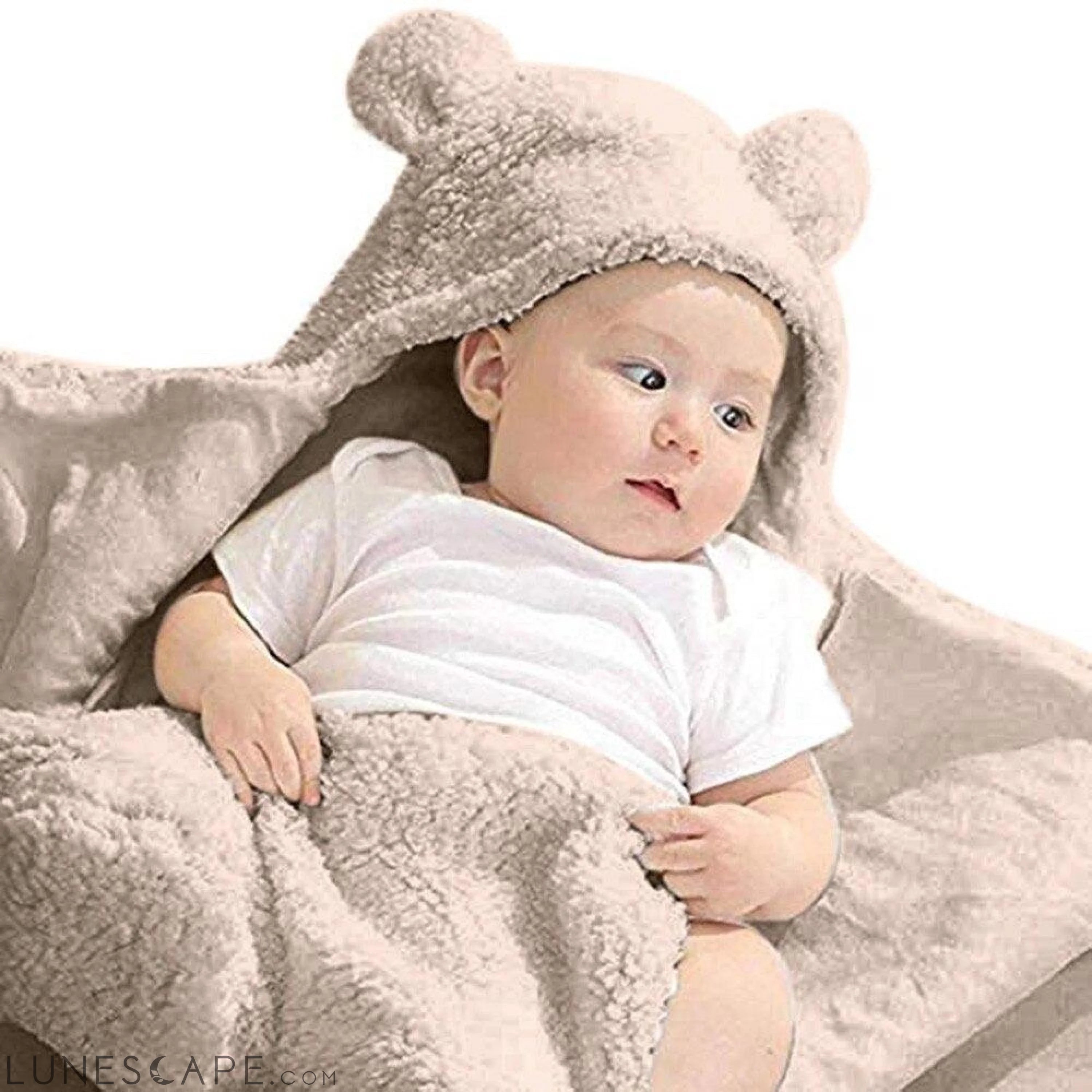 "Teddy Bear Picnic" Cozy Hooded Baby Blanket LUNESCAPE