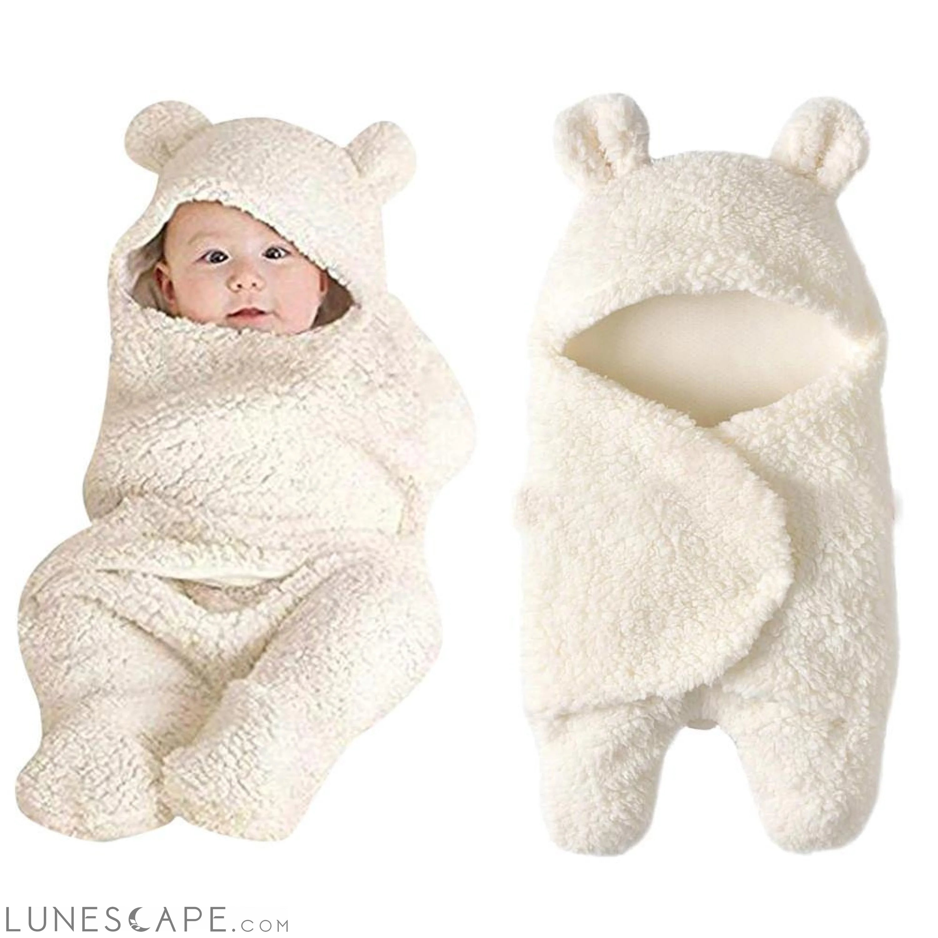 "Teddy Bear Picnic" Cozy Hooded Baby Blanket LUNESCAPE