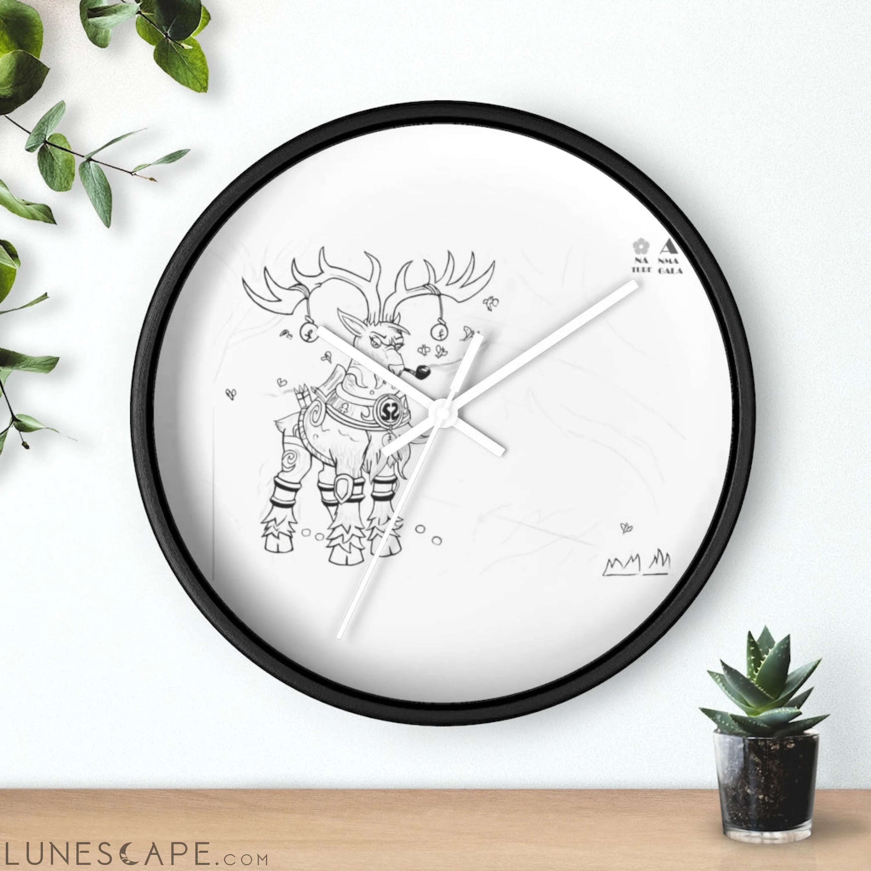 Tempus Guardian of the Harvest Wall clock LUNESCAPE