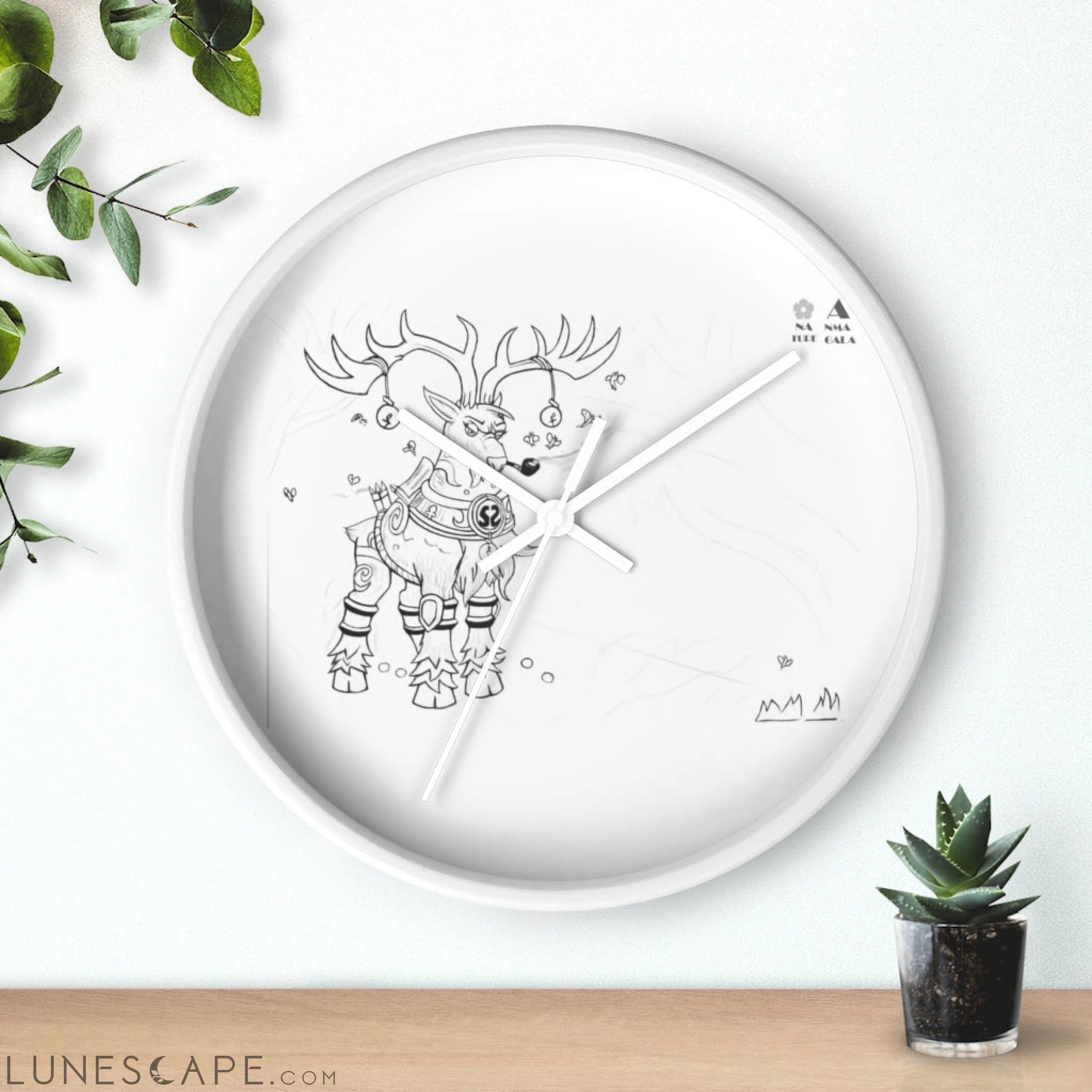 Tempus Guardian of the Harvest Wall clock LUNESCAPE