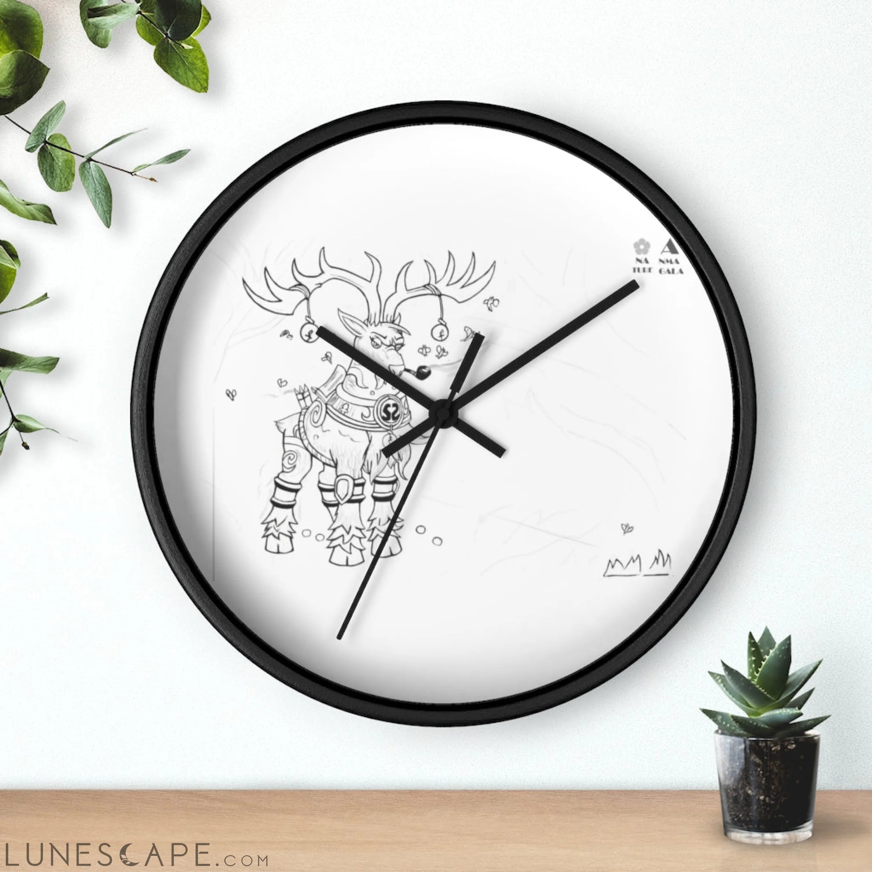 Tempus Guardian of the Harvest Wall clock LUNESCAPE