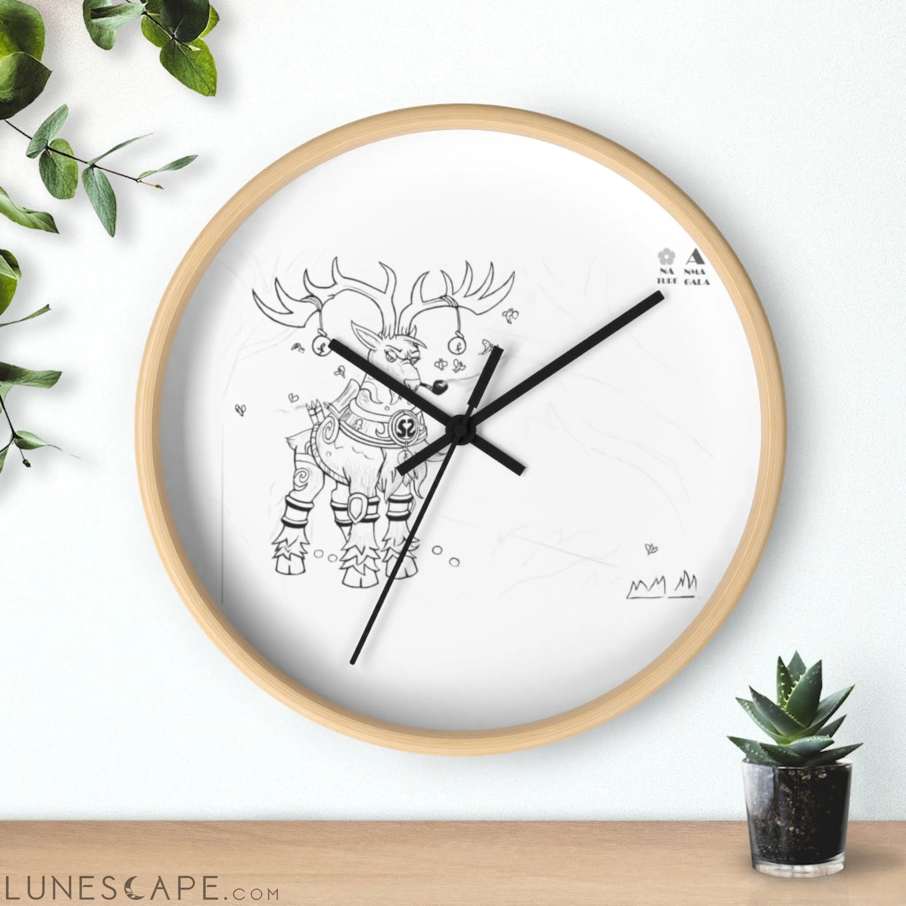 Tempus Guardian of the Harvest Wall clock LUNESCAPE