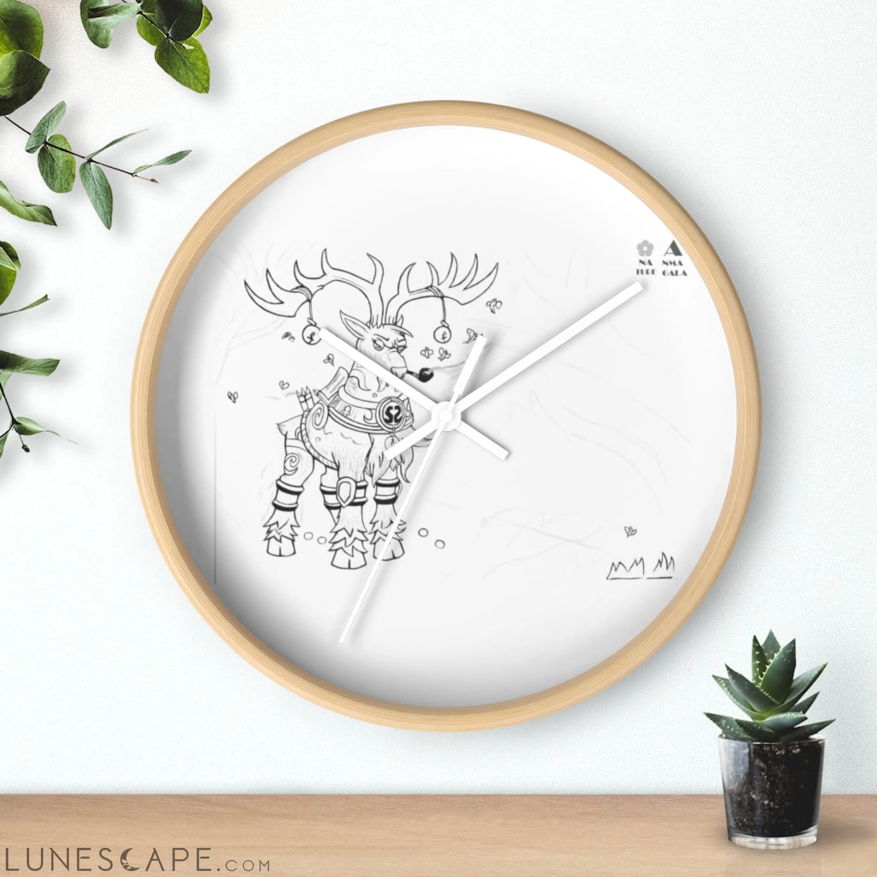 Tempus Guardian of the Harvest Wall clock LUNESCAPE