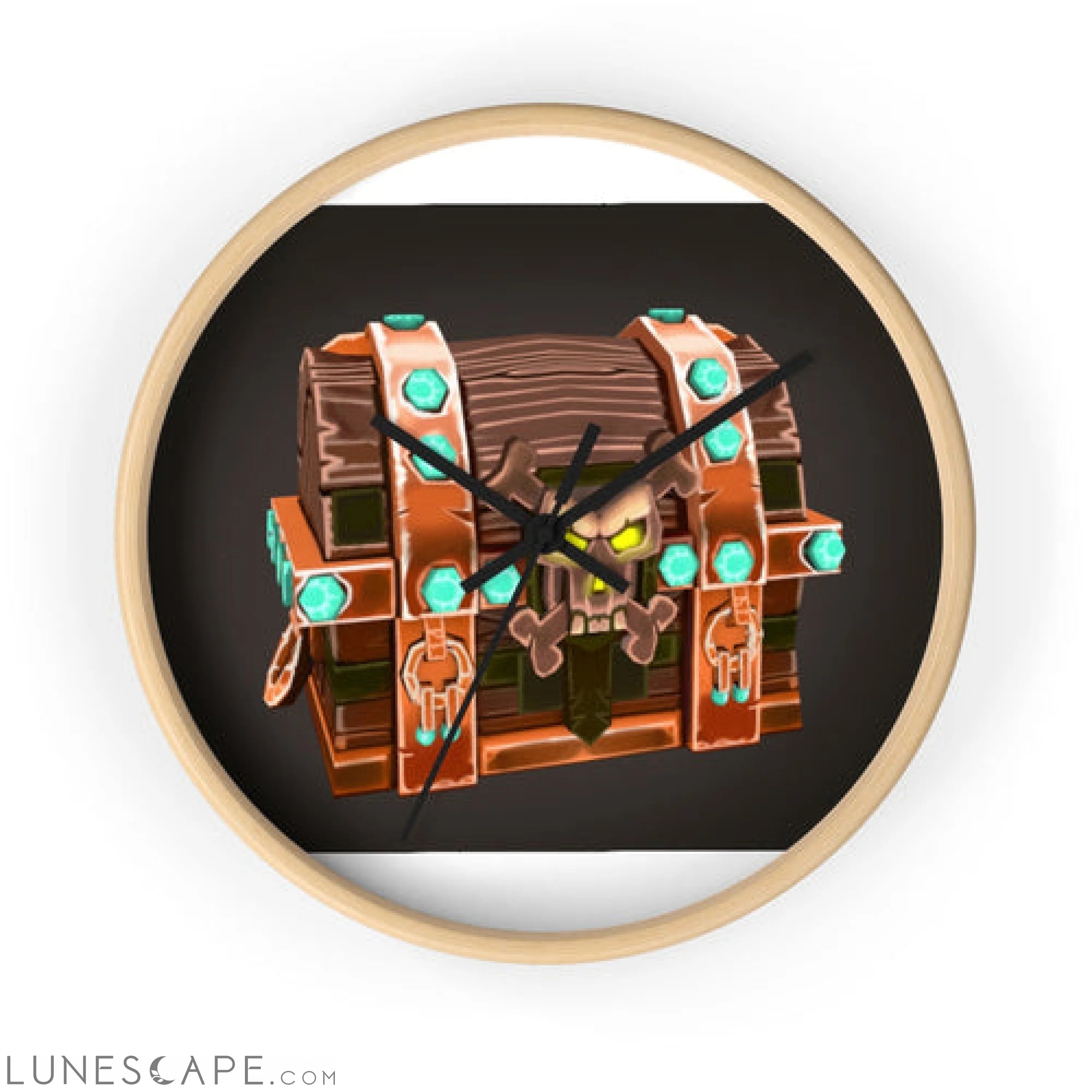 The Bad Bone Wall clock LUNESCAPE