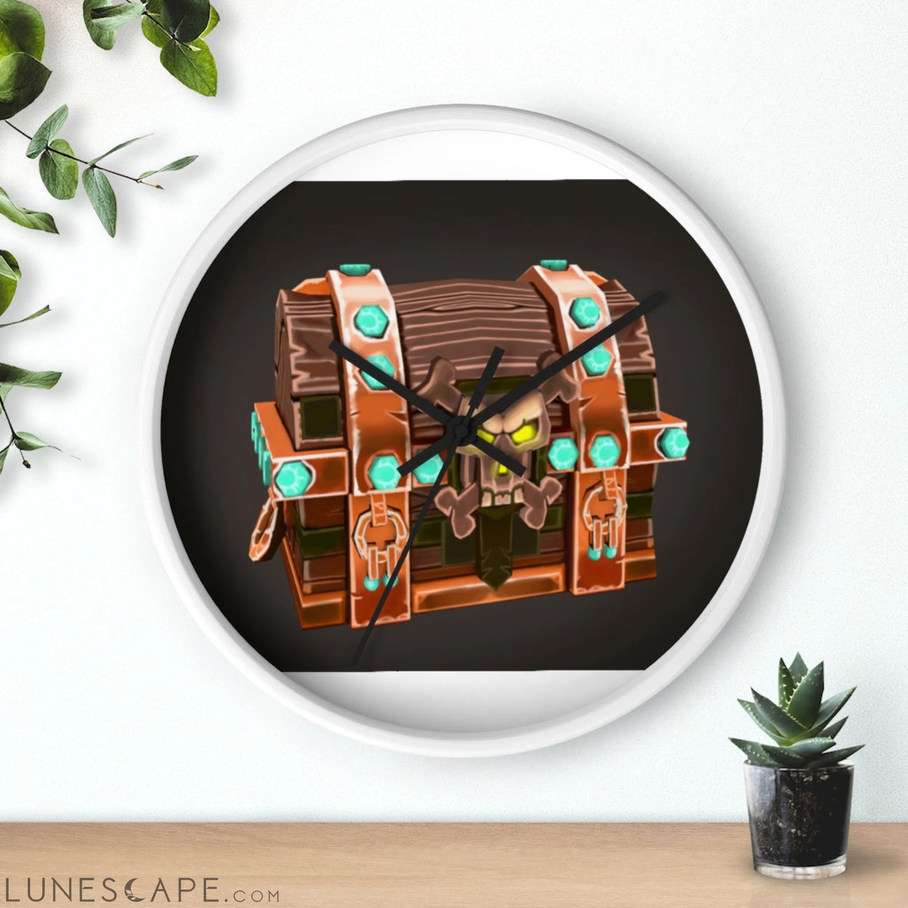 The Bad Bone Wall clock LUNESCAPE