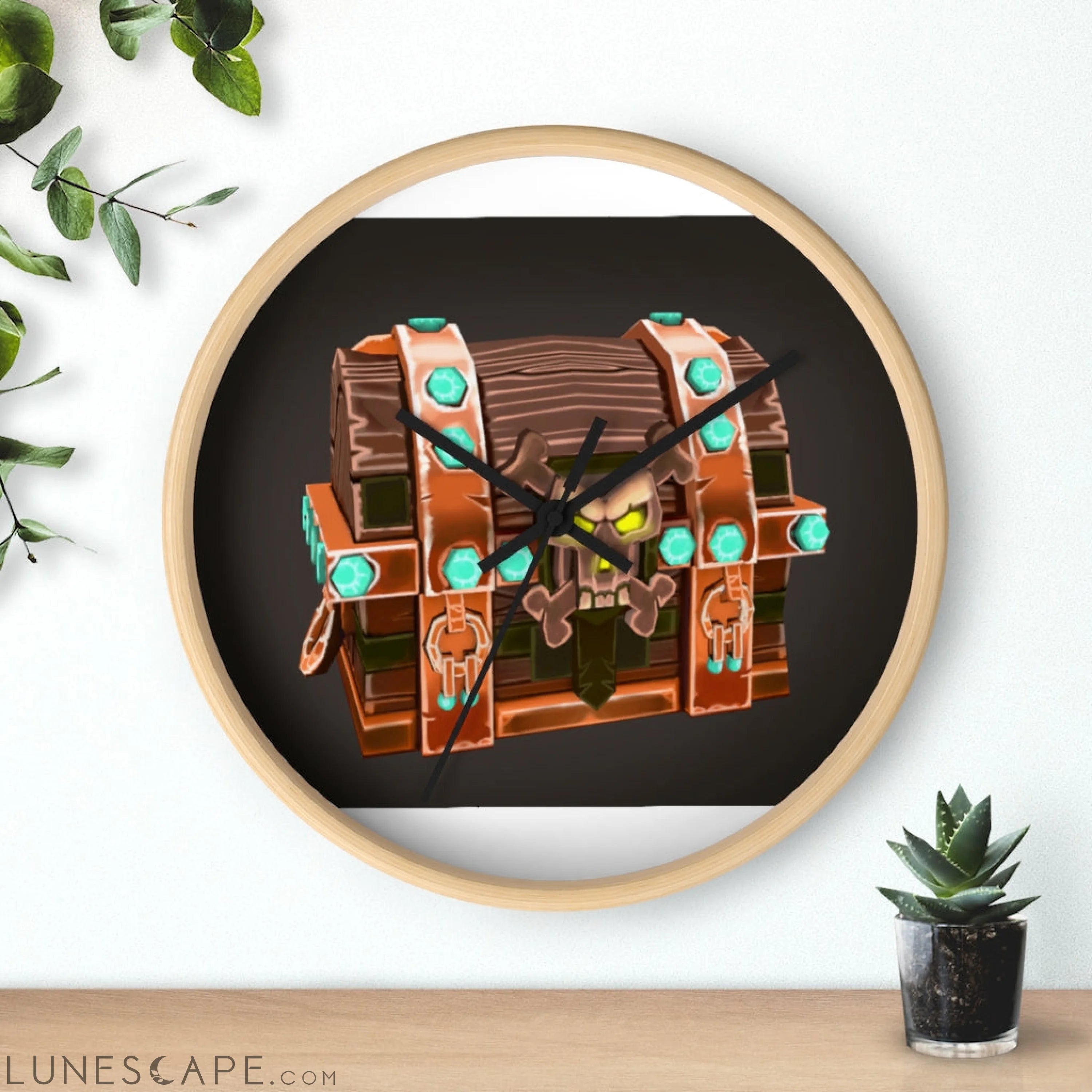 The Bad Bone Wall clock LUNESCAPE