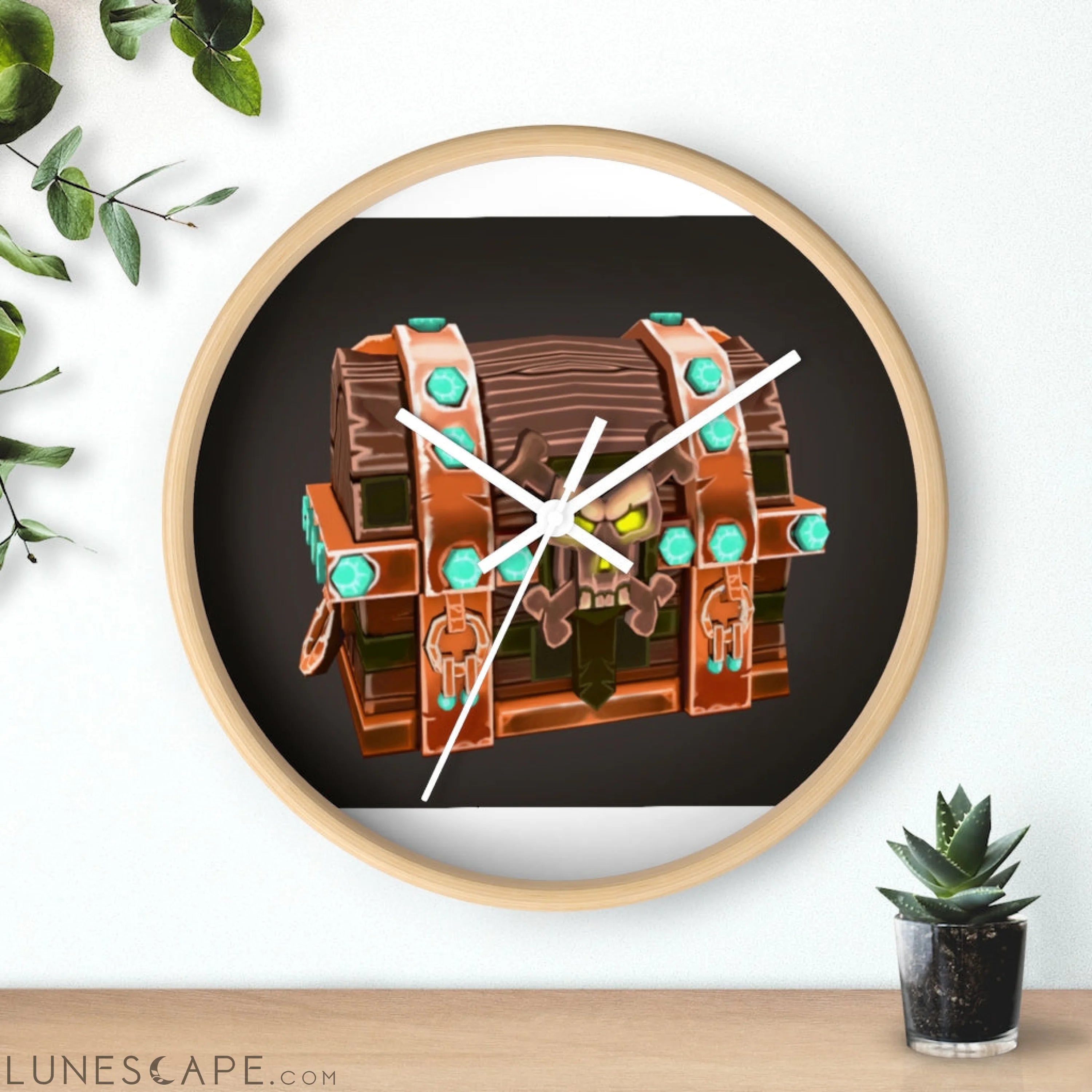 The Bad Bone Wall clock LUNESCAPE