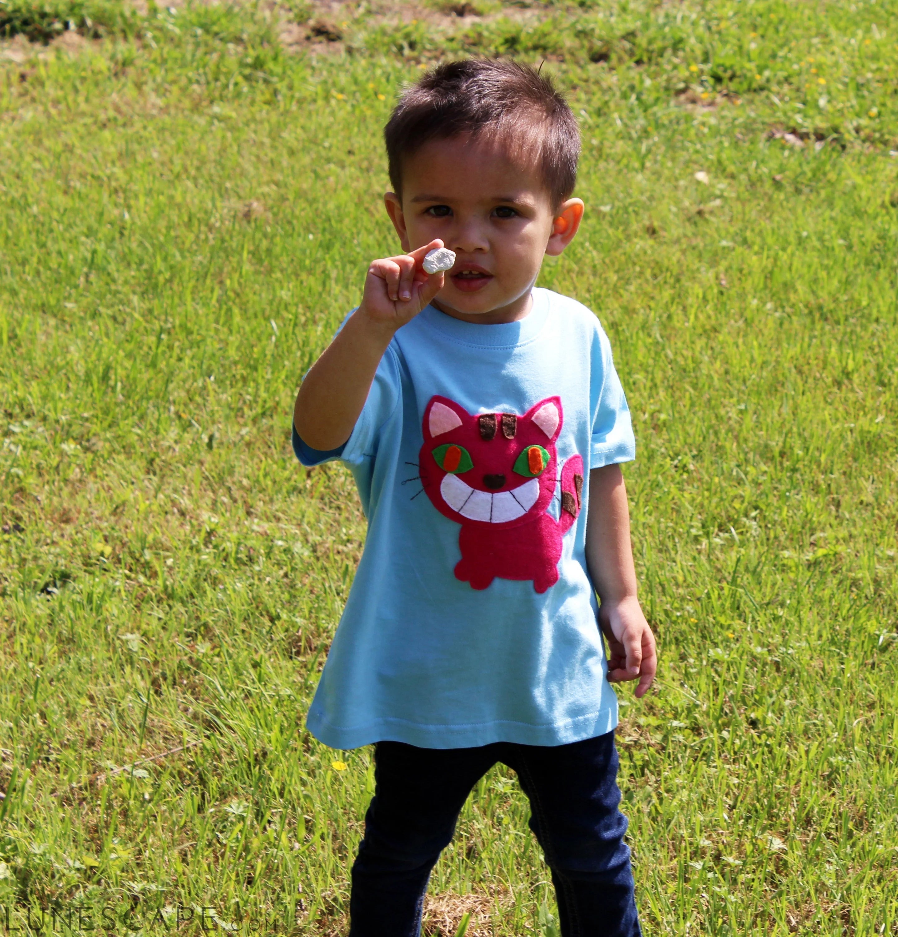 The Cheshire Cat - Alice's Adventure in Wonderland - Kids T-Shirt LUNESCAPE