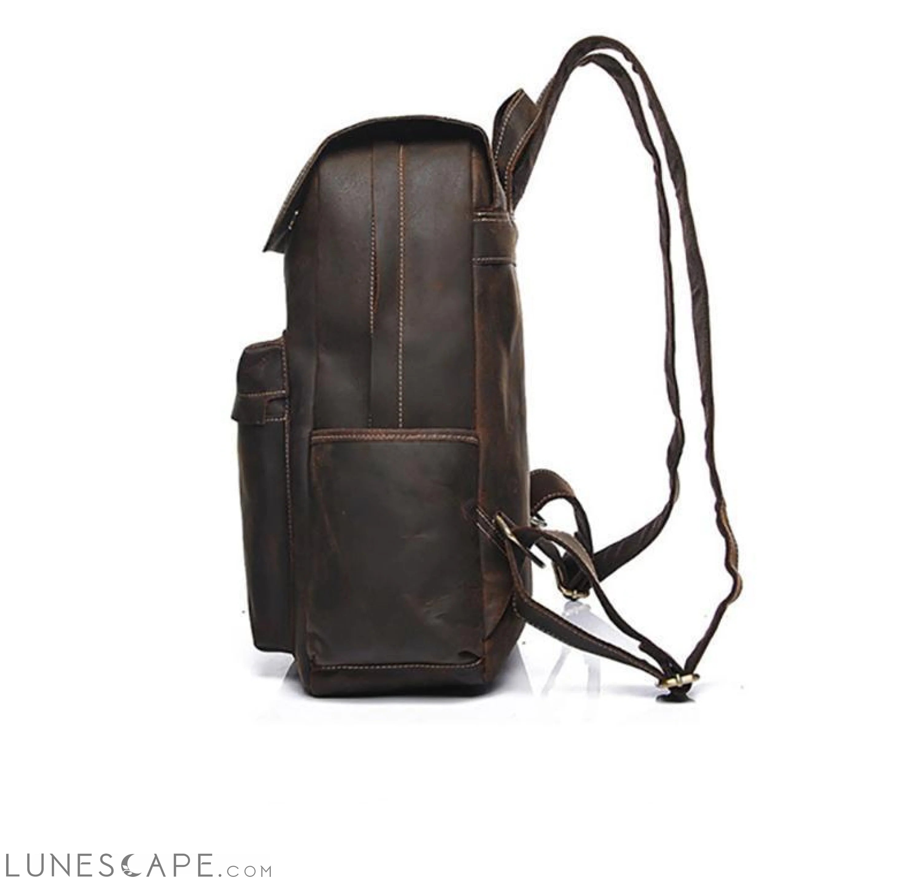 The Helka Backpack | Genuine Vintage Leather Backpack LUNESCAPE