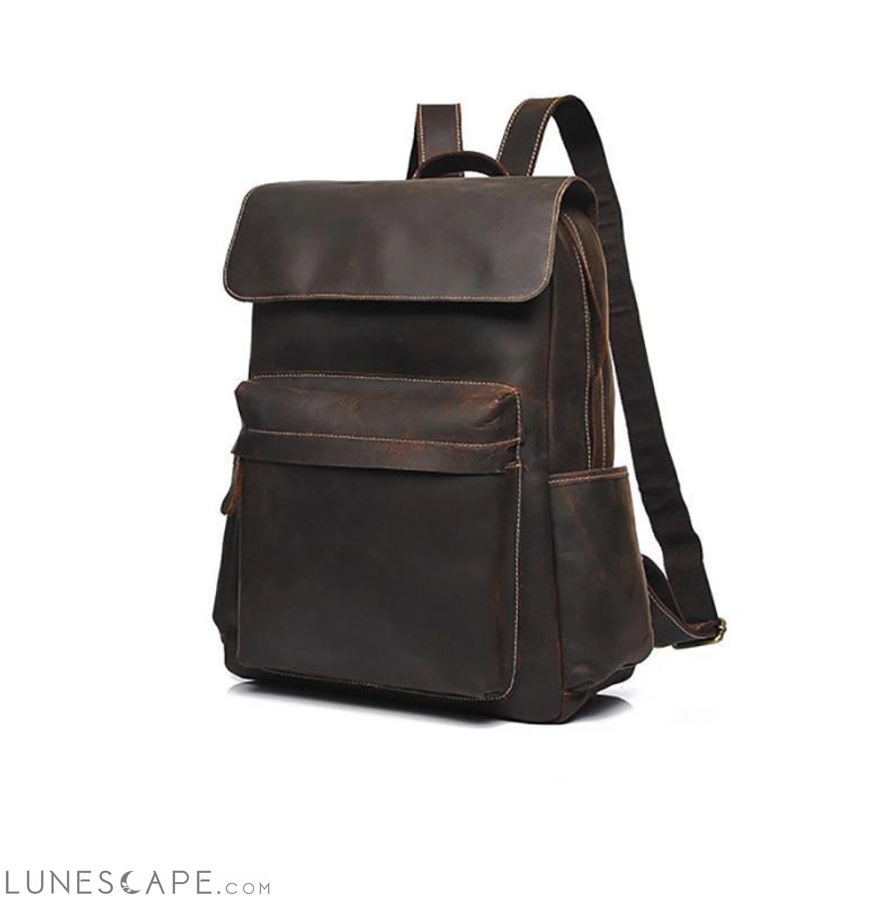The Helka Backpack | Genuine Vintage Leather Backpack LUNESCAPE