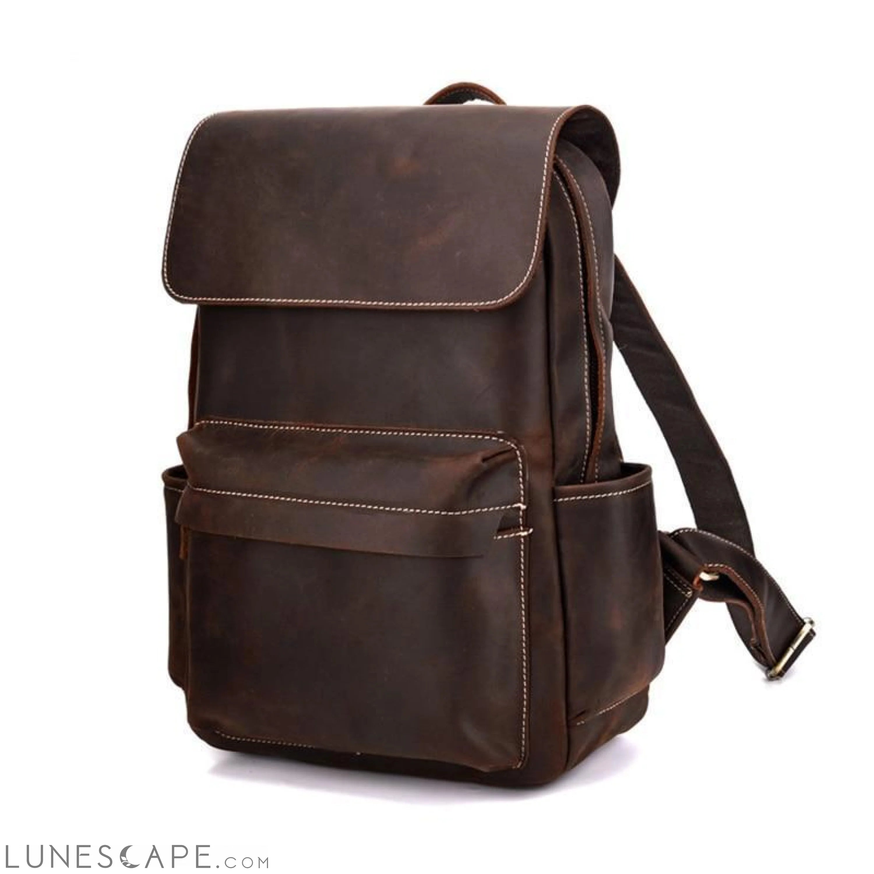 The Helka Backpack | Genuine Vintage Leather Backpack LUNESCAPE