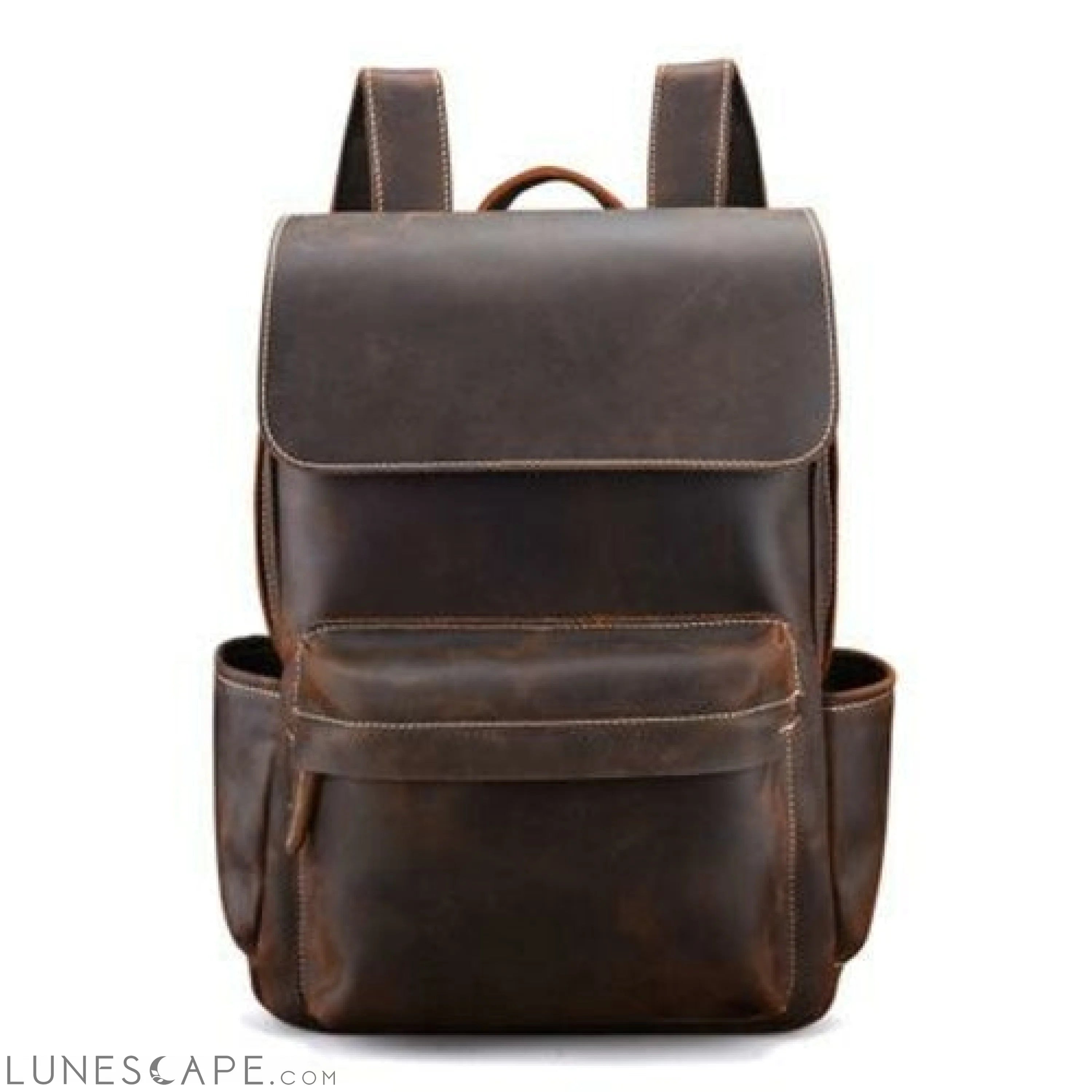 The Helka Backpack | Genuine Vintage Leather Backpack LUNESCAPE