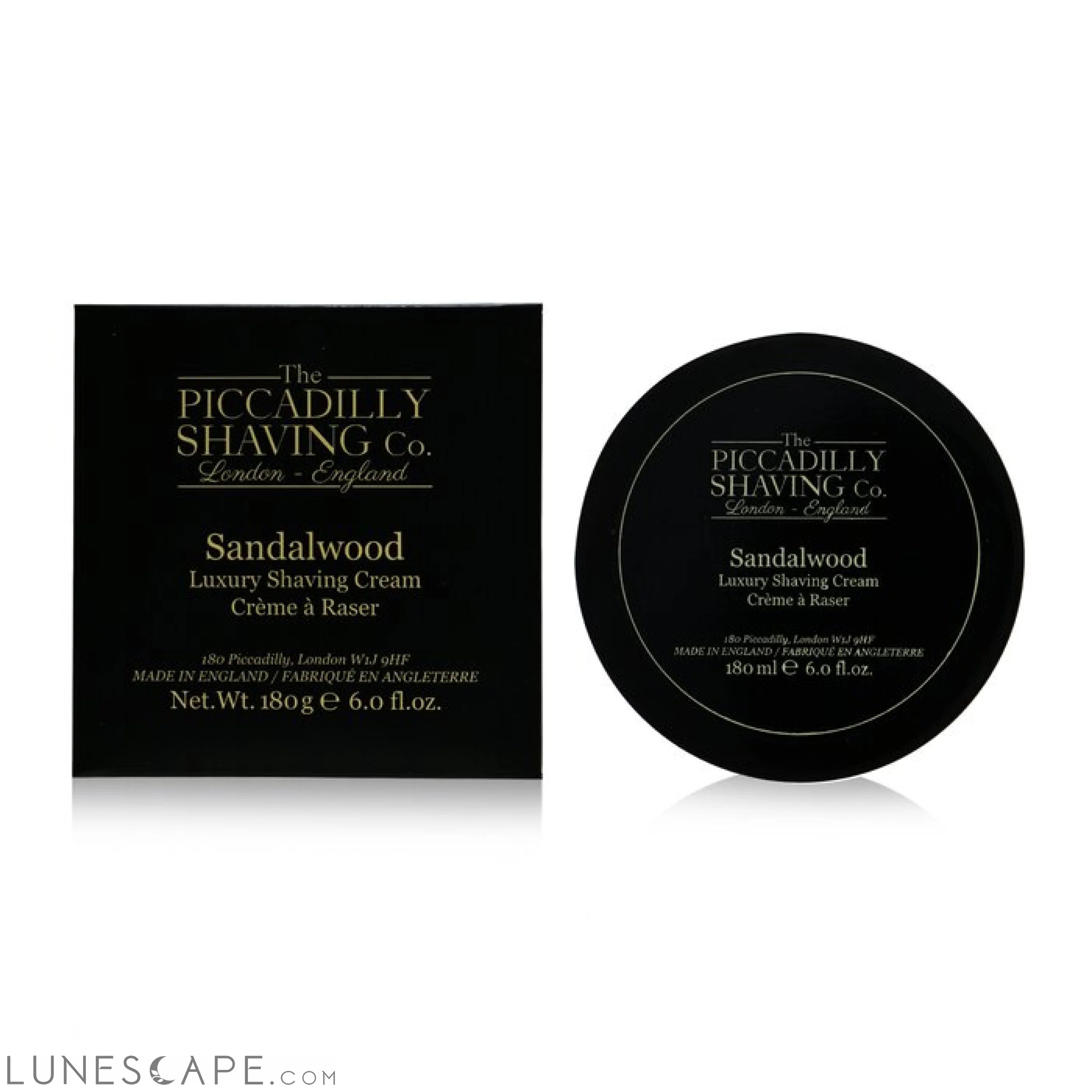 The PICCADILLY SHAVING CO. - Sandalwood Luxury Shaving Cream LUNESCAPE