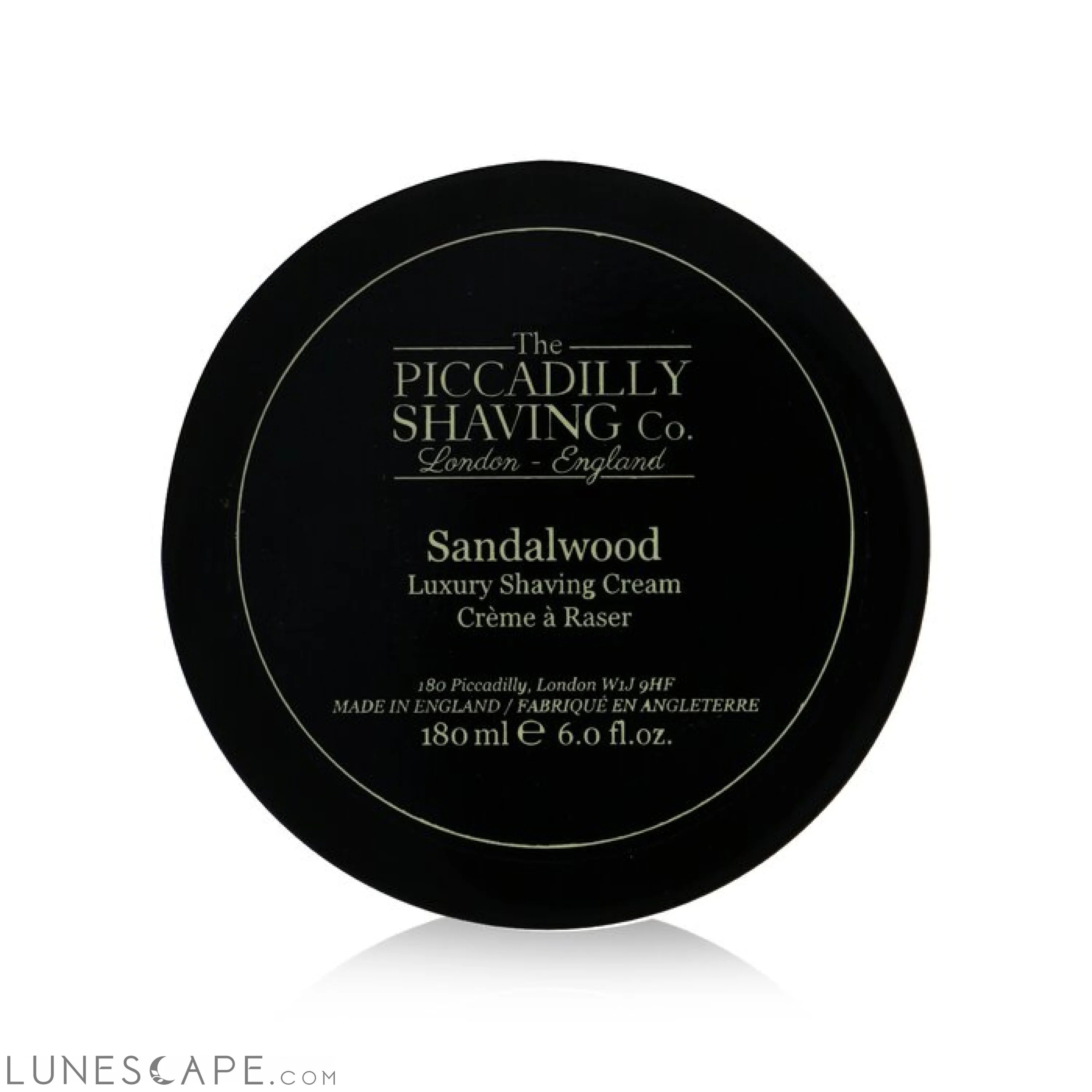The PICCADILLY SHAVING CO. - Sandalwood Luxury Shaving Cream LUNESCAPE