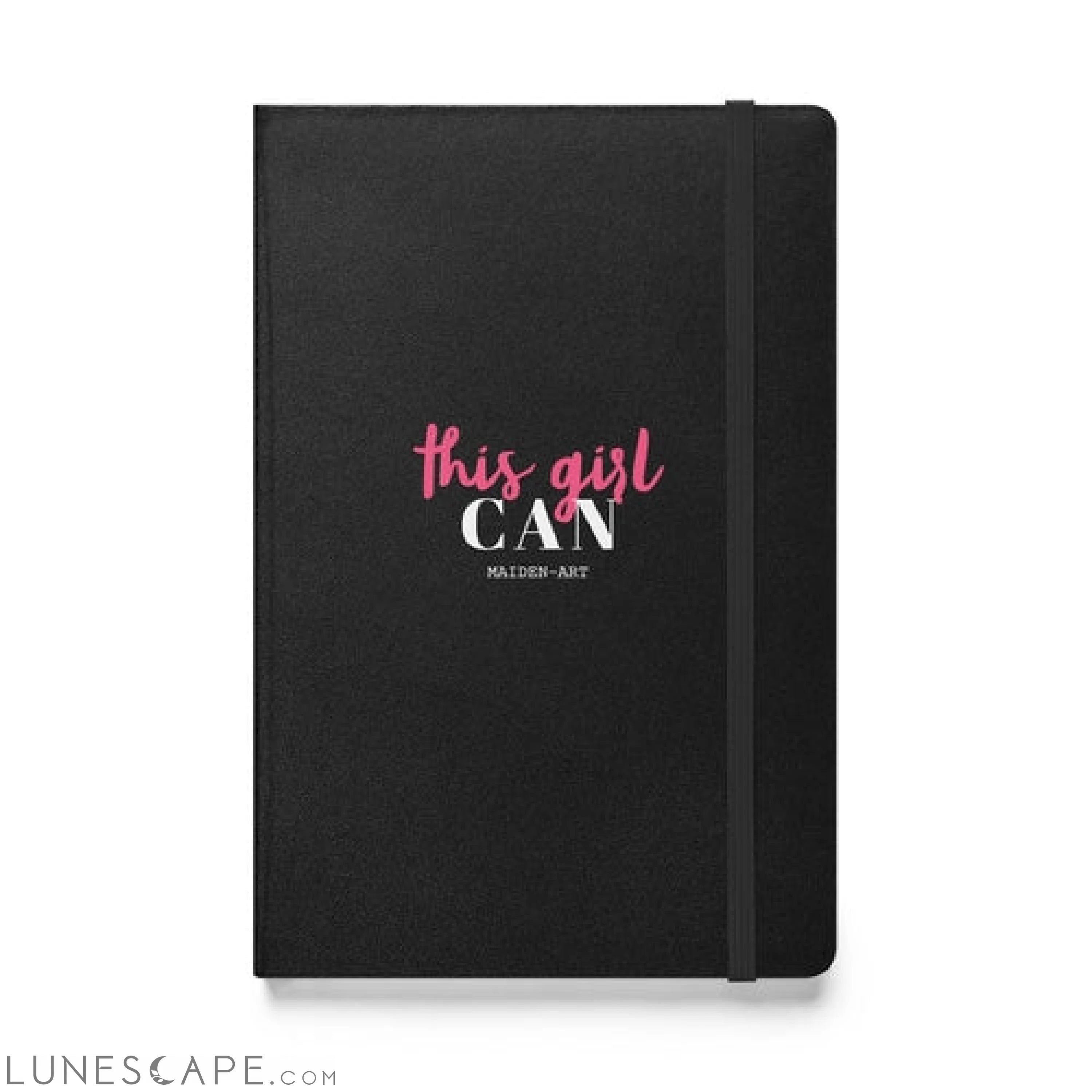 This Girl Can Hardcover bound notebook - JournalBook - stationary LUNESCAPE