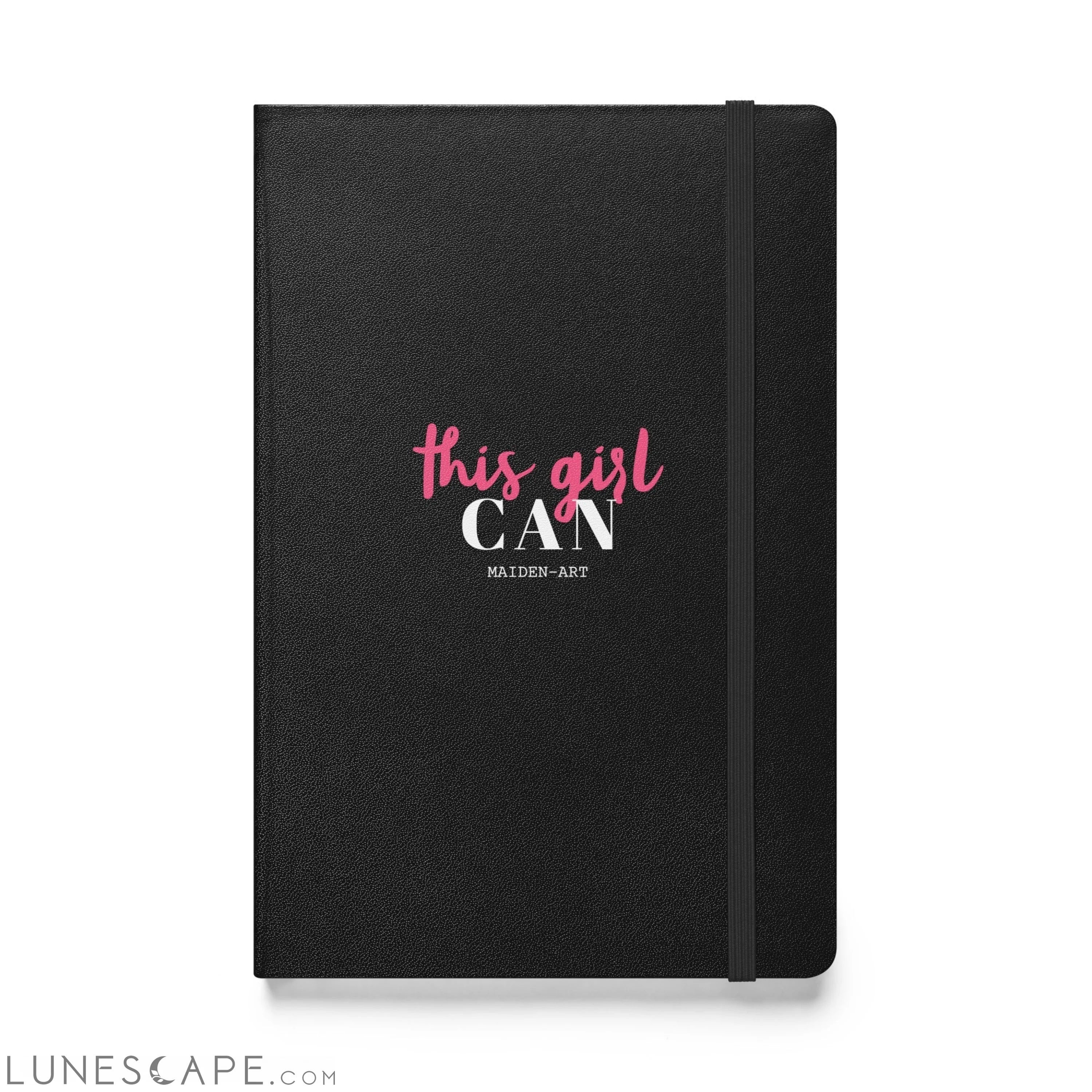 This Girl Can Hardcover bound notebook - JournalBook - stationary LUNESCAPE