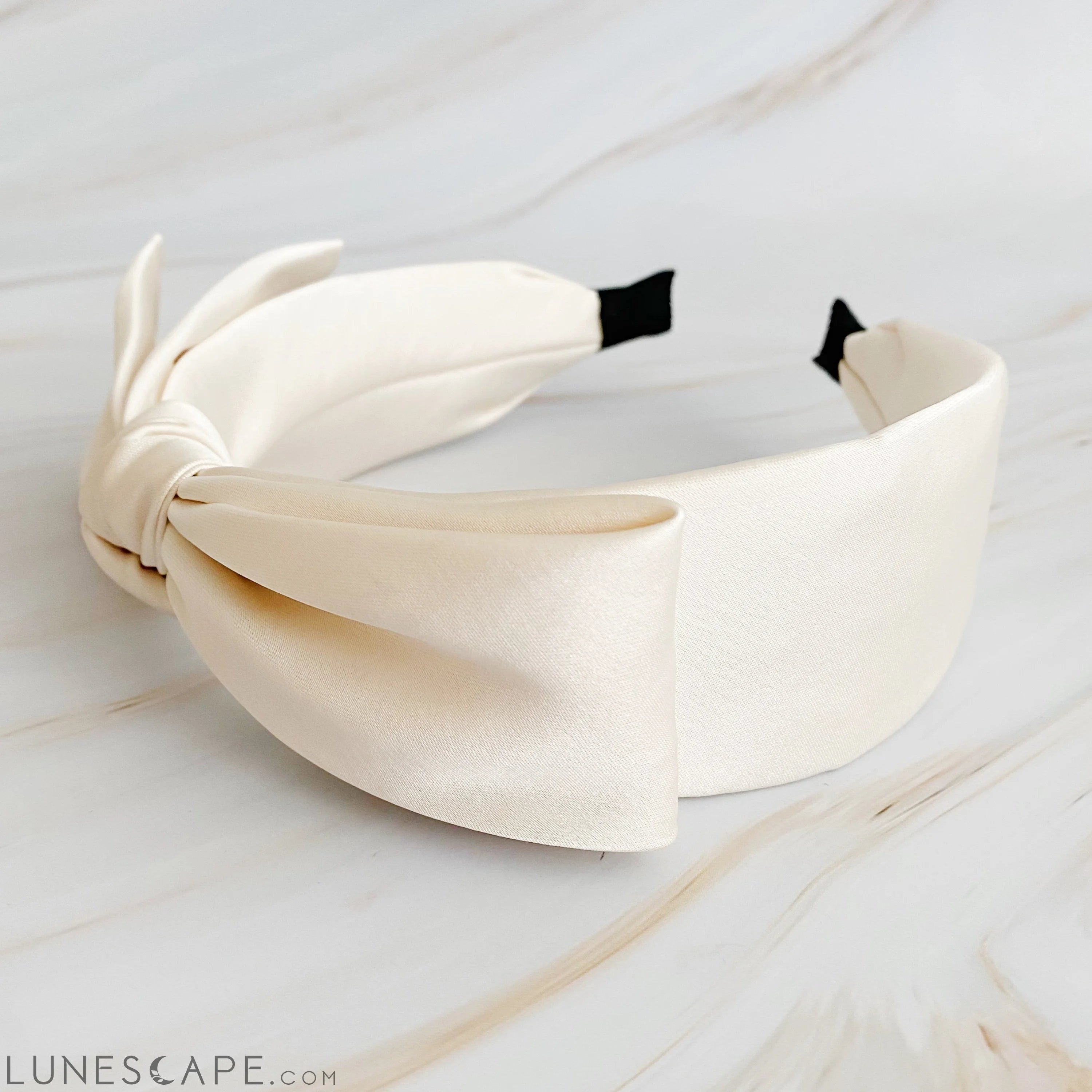 Tied Satin Side Bow Headband LUNESCAPE