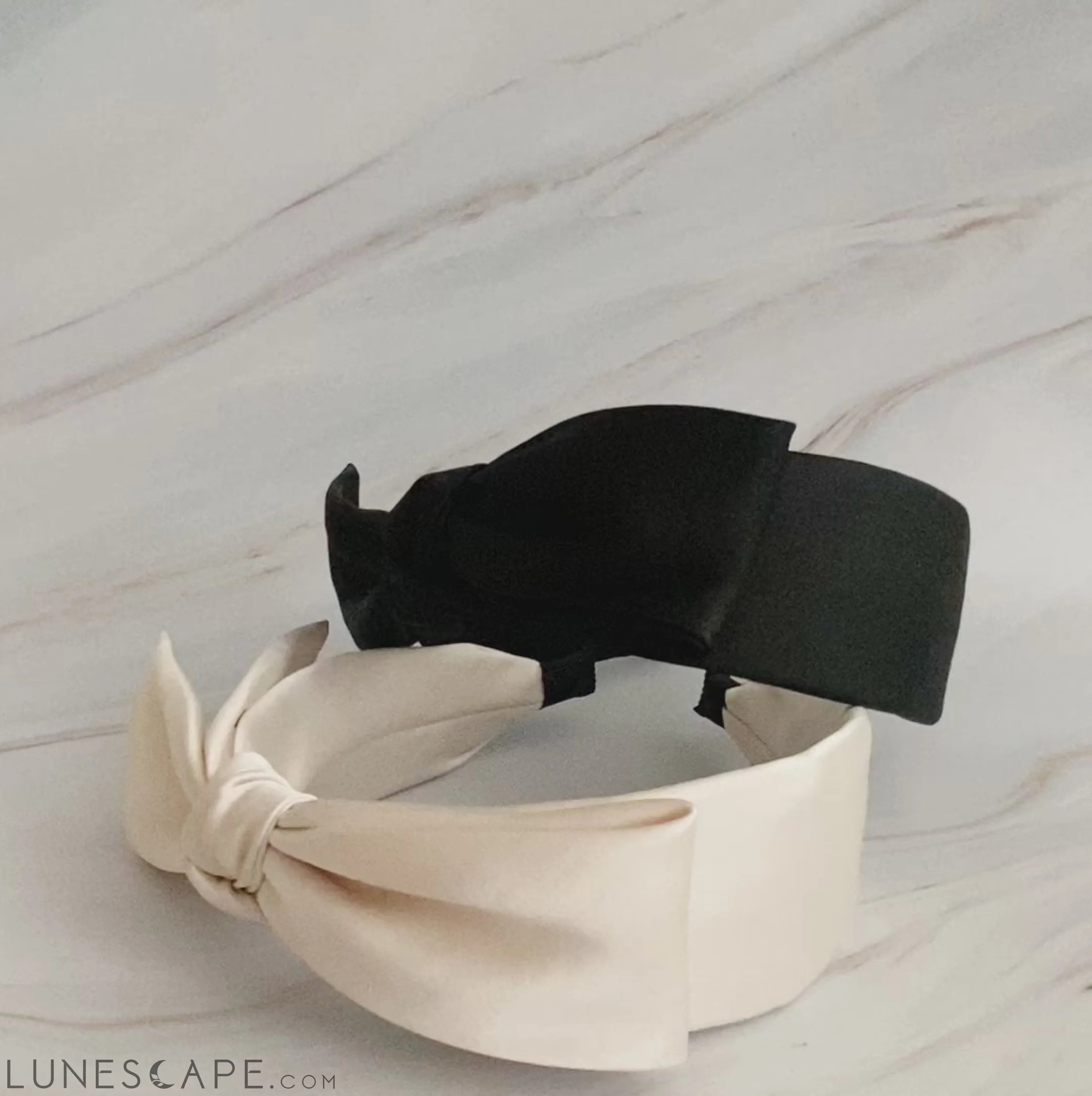 Tied Satin Side Bow Headband LUNESCAPE