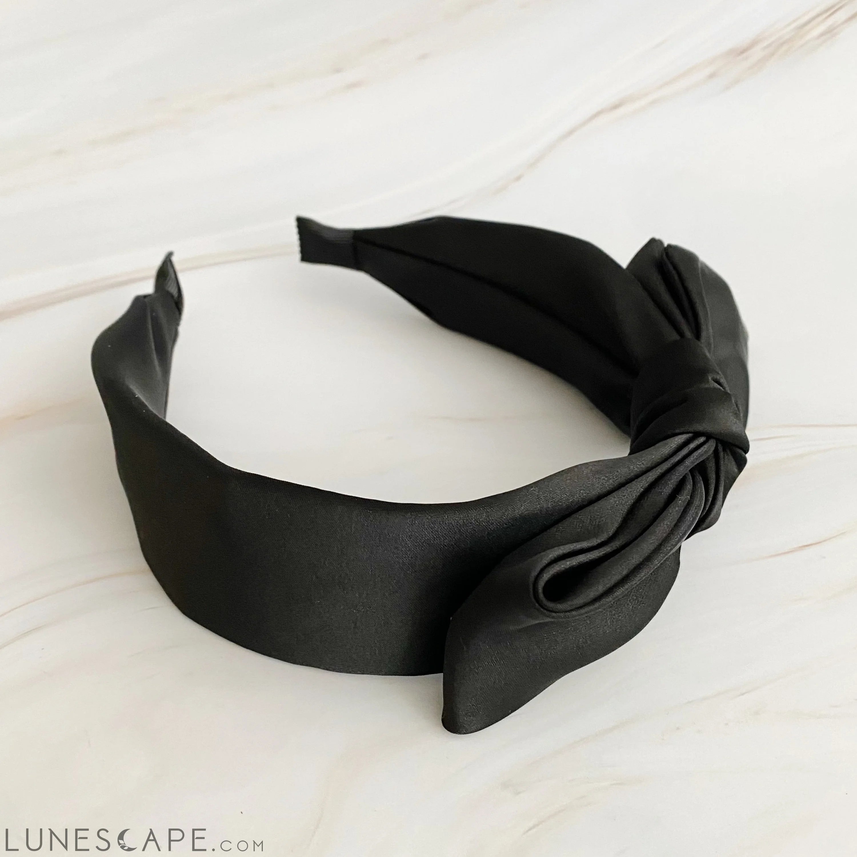 Tied Satin Side Bow Headband LUNESCAPE
