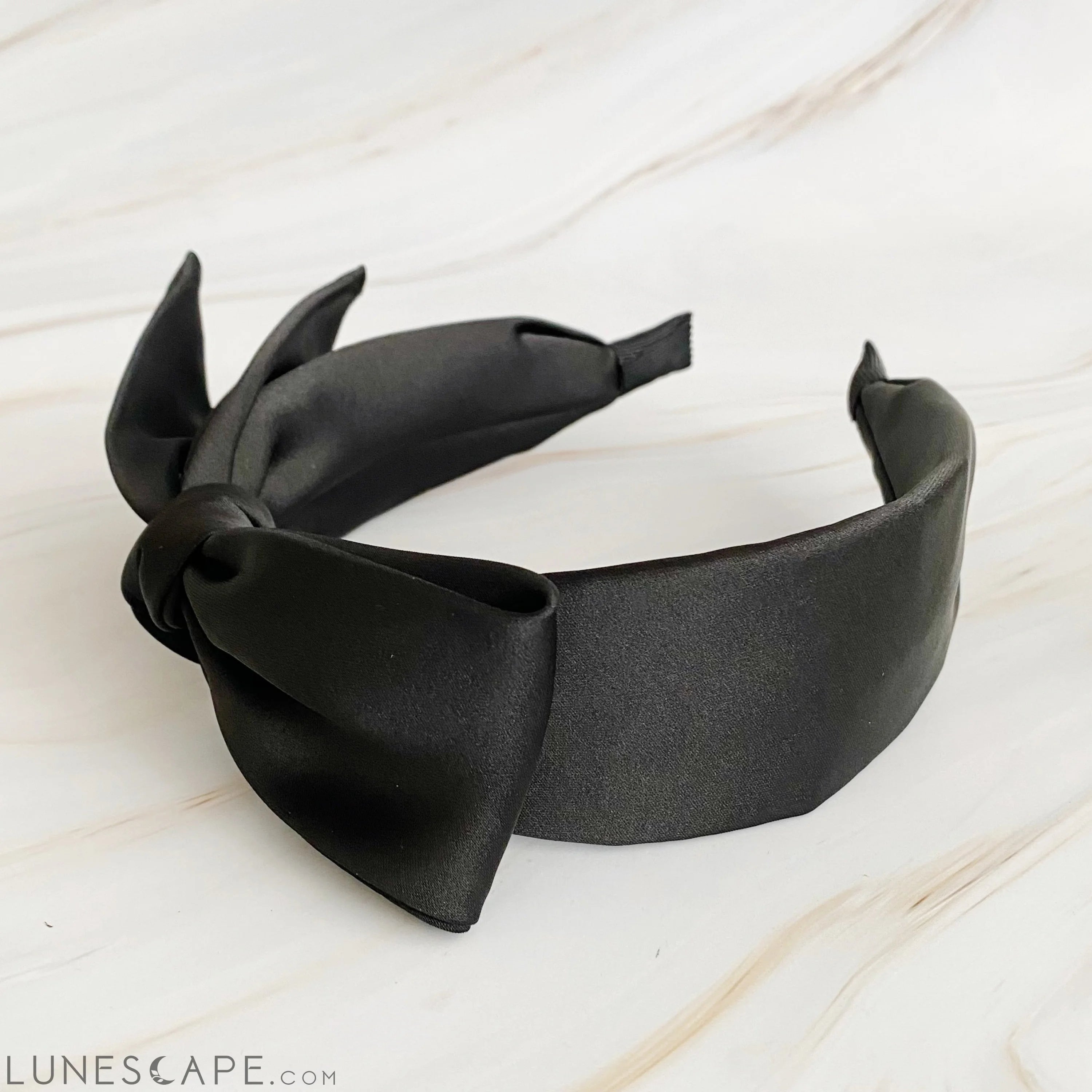 Tied Satin Side Bow Headband LUNESCAPE