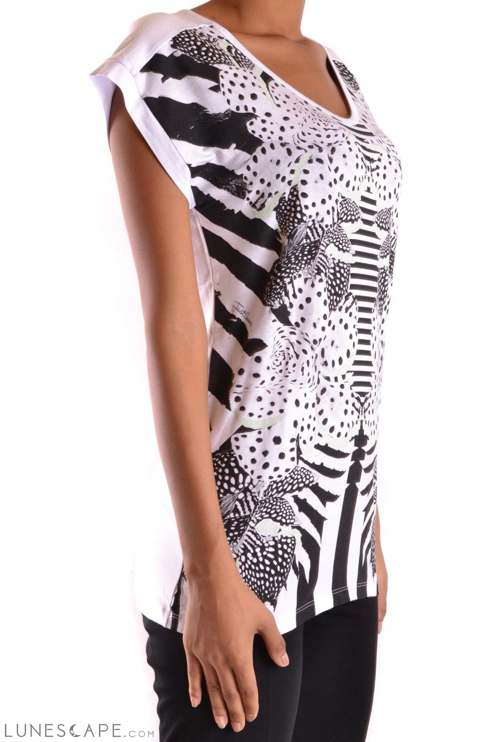 Tiger Print Graphic Tee - Just Cavalli LUNESCAPE