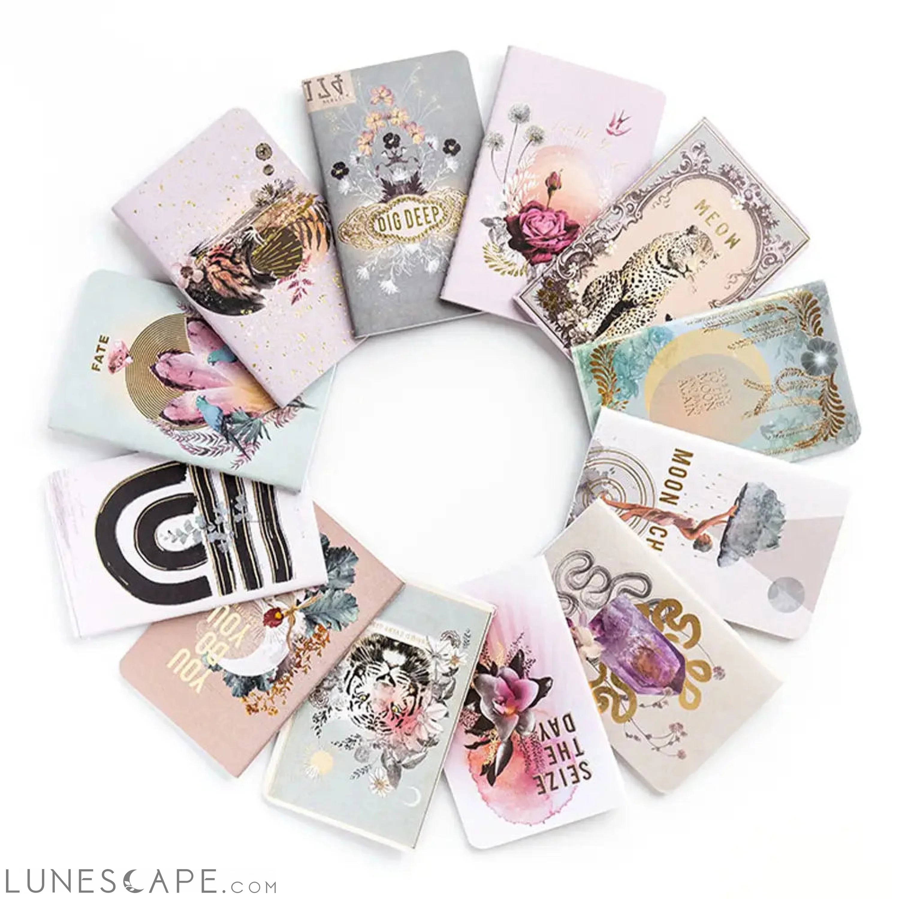 Tiger Roar Mini Book | Saddle-Stitched Pocket Notebook LUNESCAPE